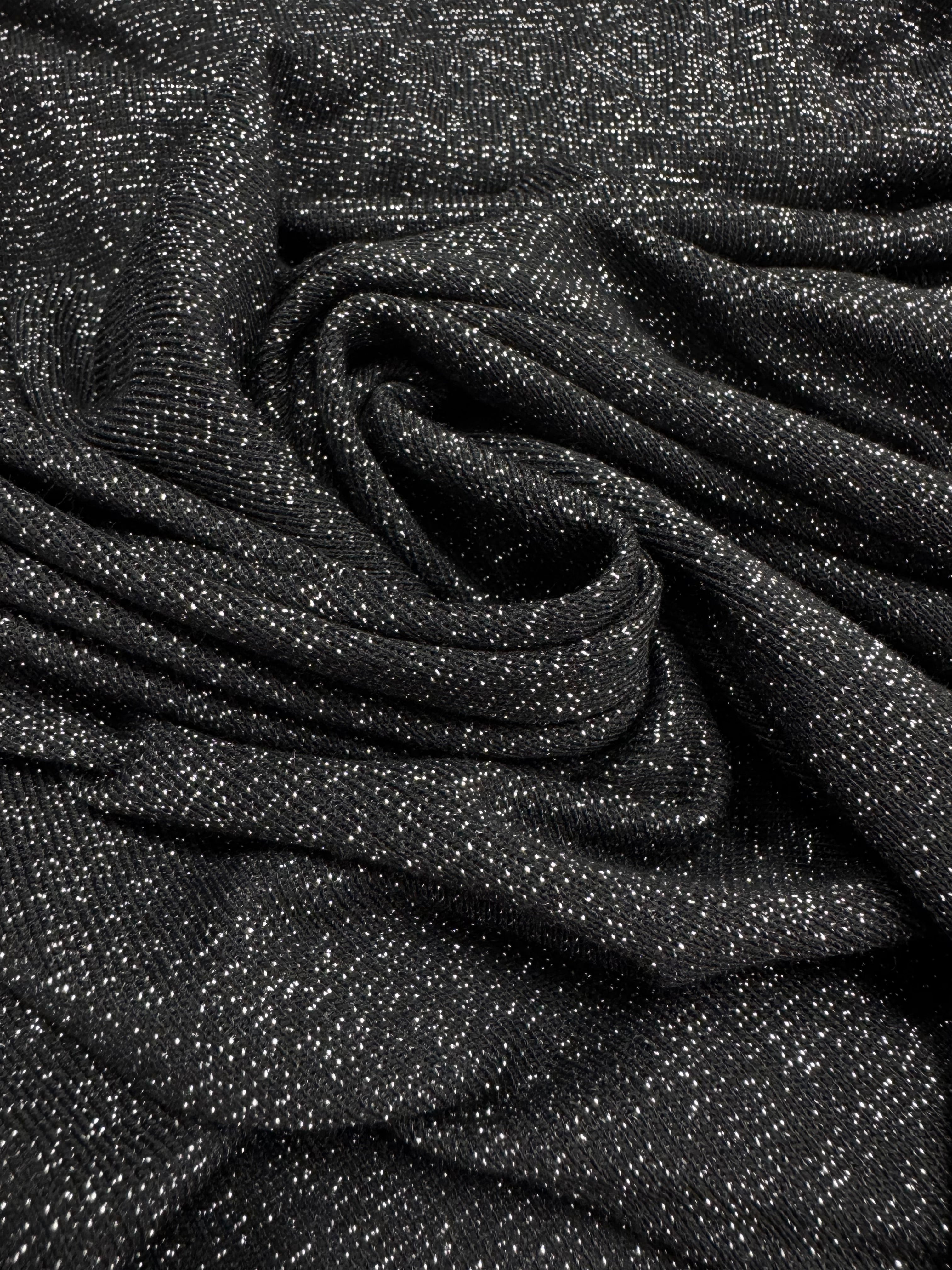 Lurex Negru Cu Argintiu