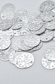 Banuti Metalici Argintii, 19mm (20gr/Pachet)