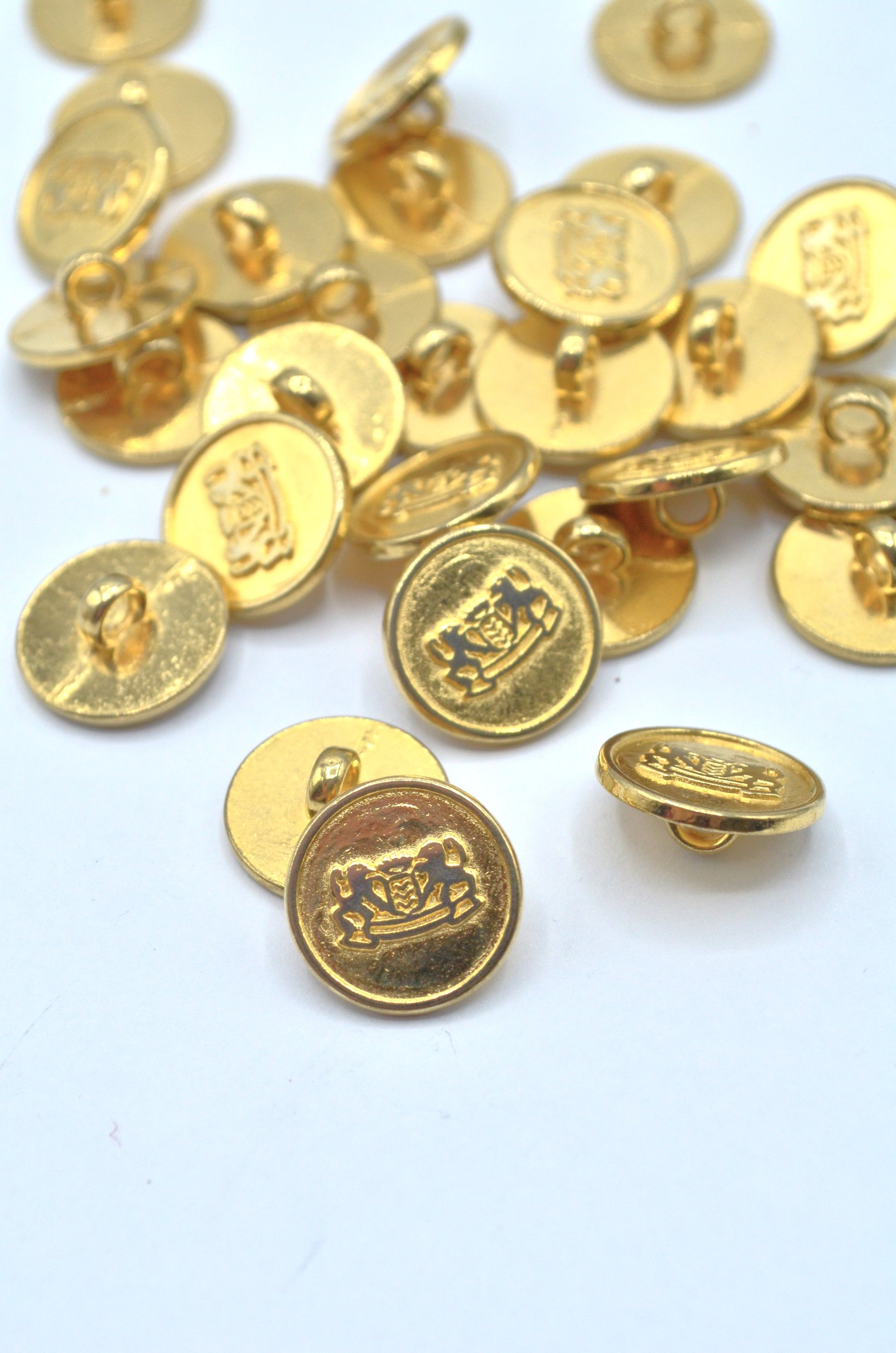 Nasturi Metalici Aurii, 15mm