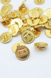 Nasturi Metalici Aurii, 15mm