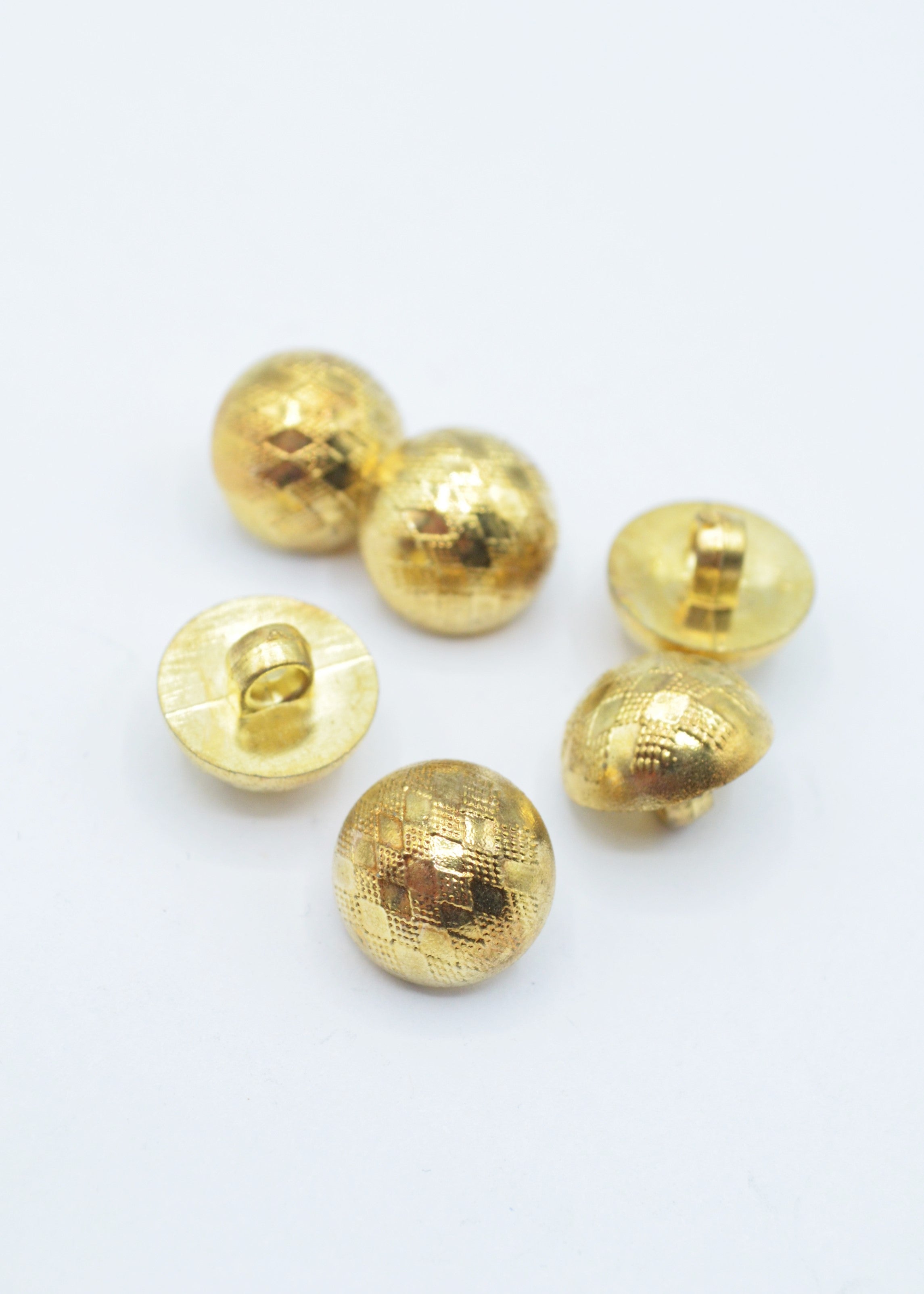 Nasturi De Plastic 13mm, Auriu