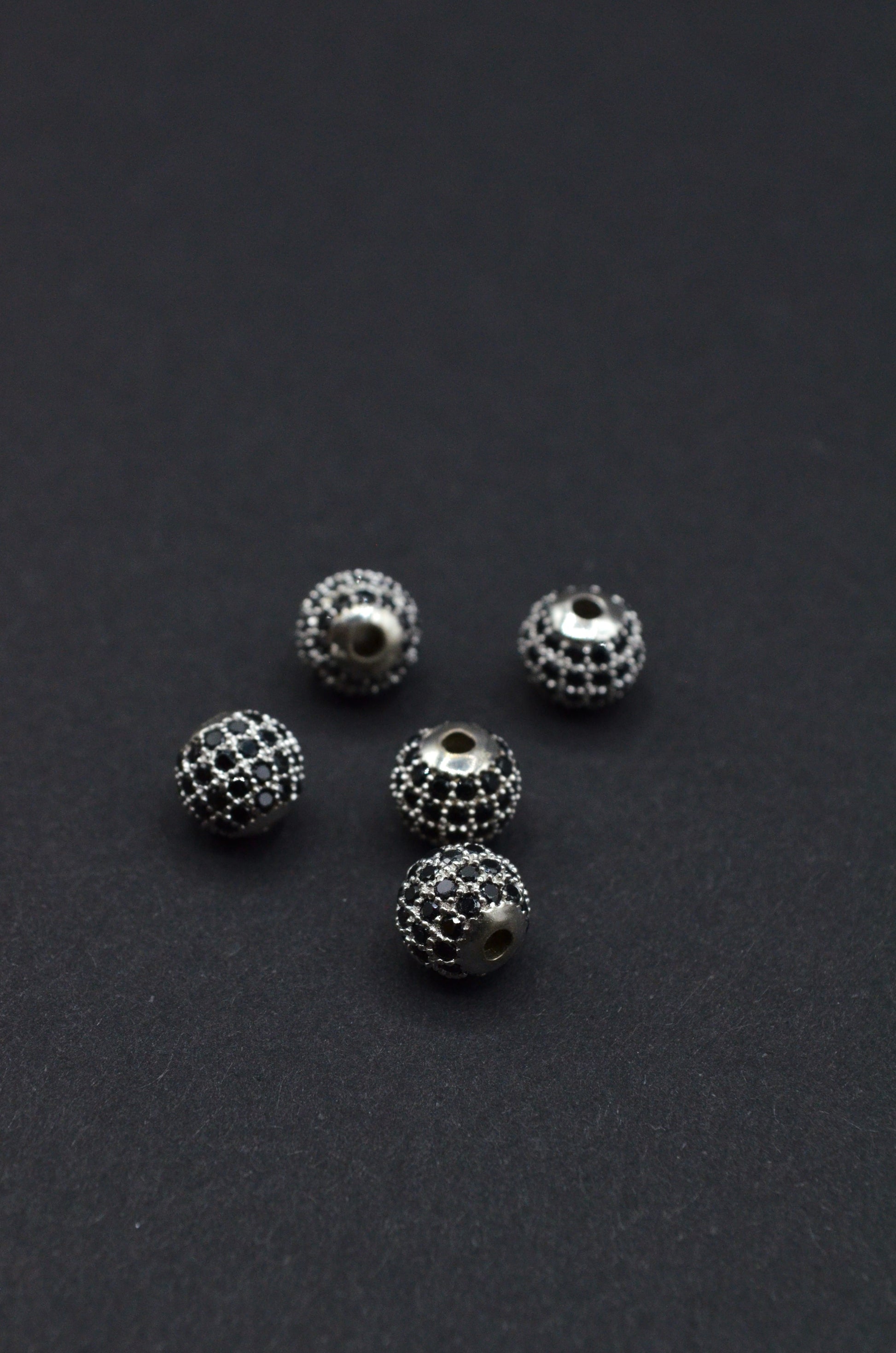 Distantiera Argint 925 Cu Pietre 8mm, Pret Pe Bucata
