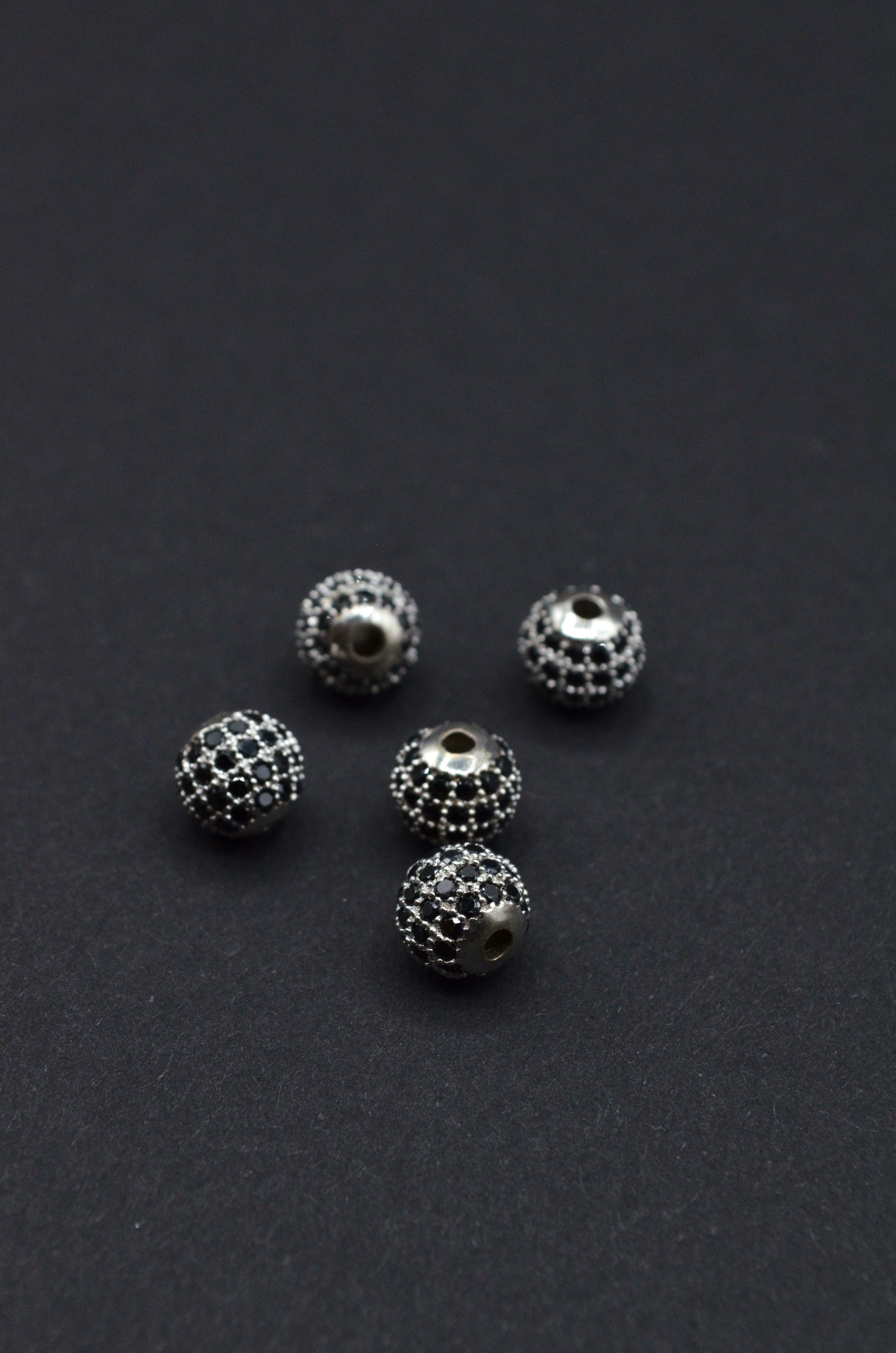 Distantiera Argint 925 Cu Pietre 8mm, Pret Pe Bucata