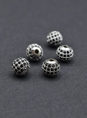 Distantiera Argint 925 Cu Pietre 8mm, Pret Pe Bucata