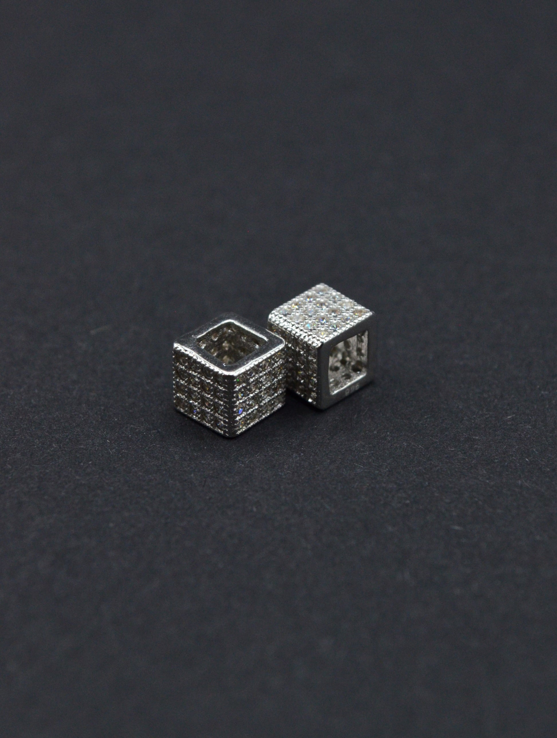 Distantiera Argint 925 Cu Pietre 6mm, Pret Pe Bucata