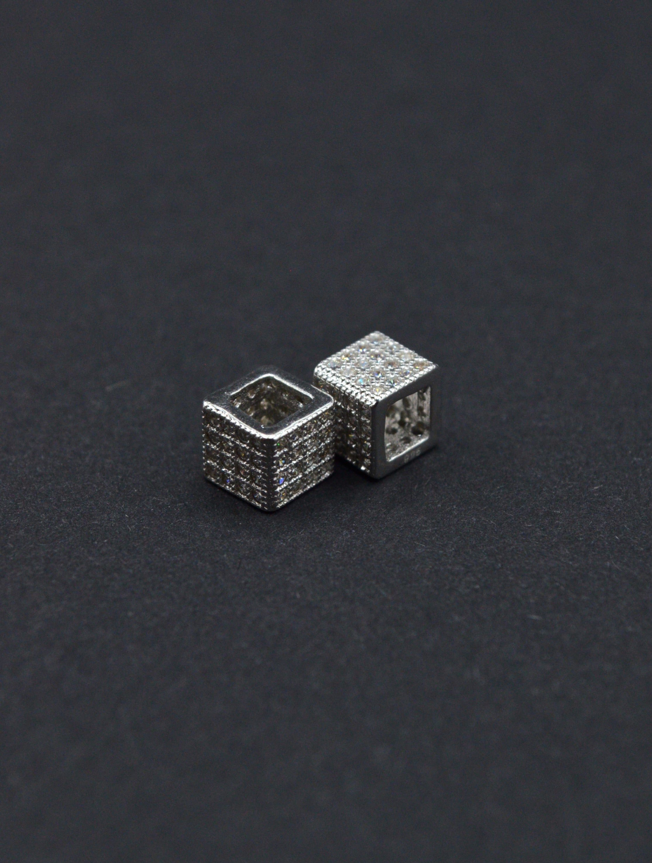 Distantiera Argint 925 Cu Pietre 6mm, Pret Pe Bucata