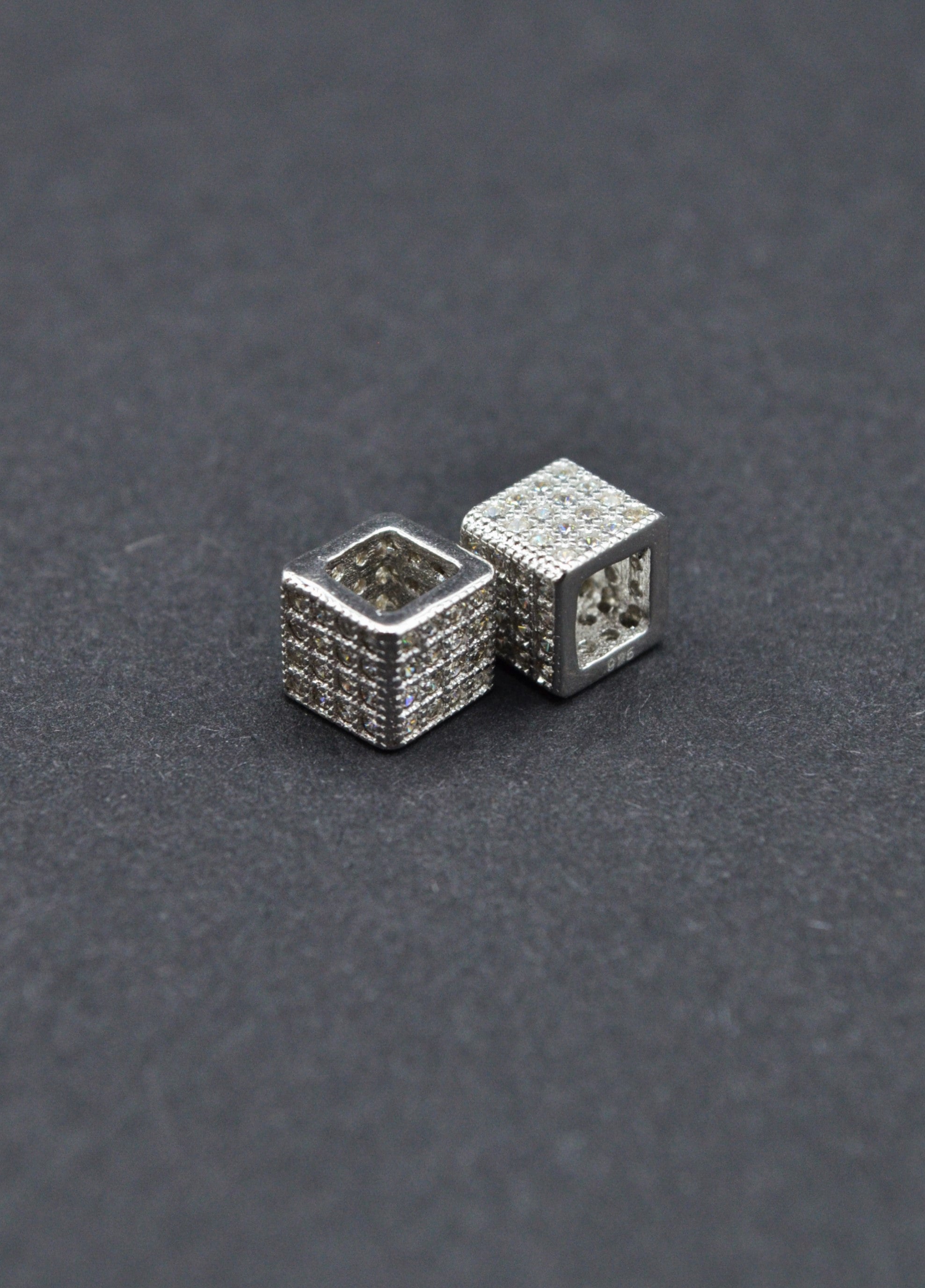 Distantiera Argint 925 Cu Pietre 6mm, Pret Pe Bucata