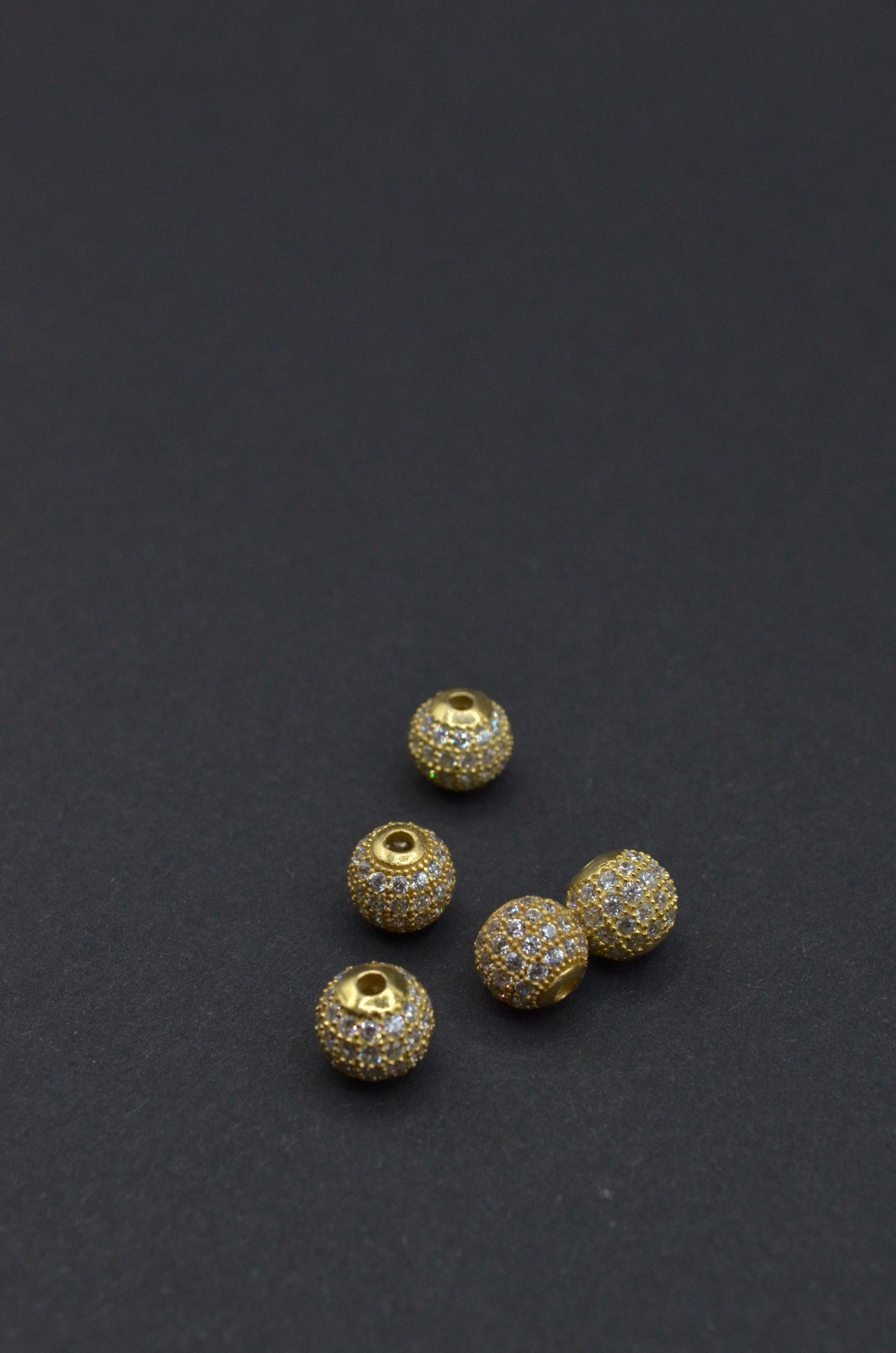 Distantiera Argint 925 Cu Pietre 8mm, Pret Pe Bucata