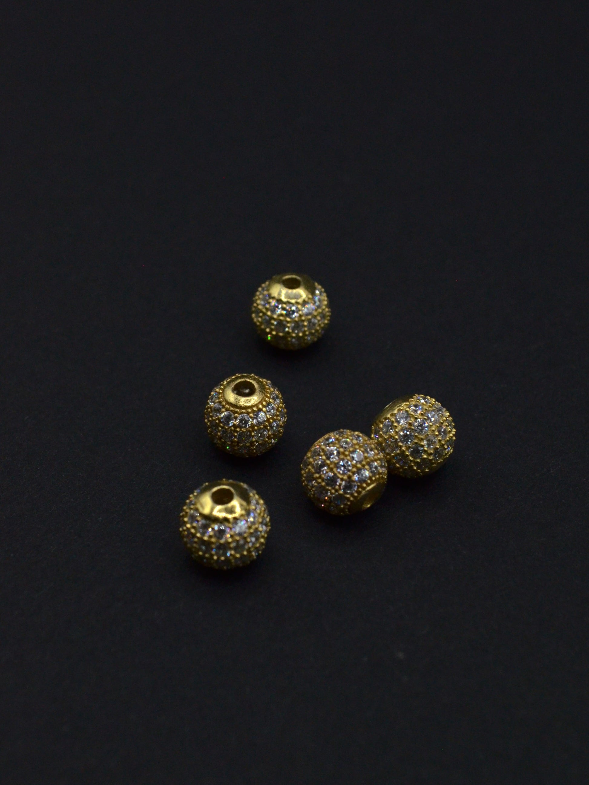 Distantiera Argint 925 Cu Pietre 8mm, Pret Pe Bucata