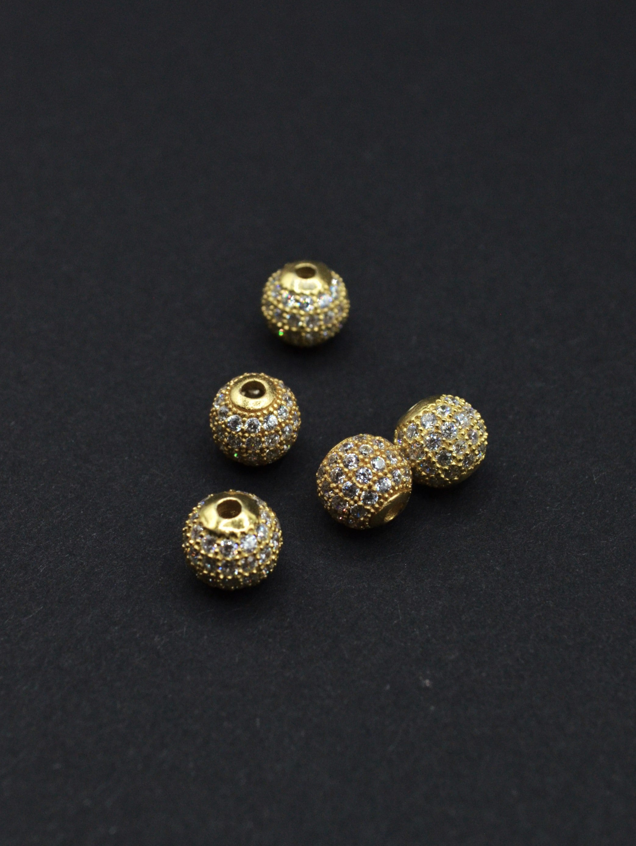 Distantiera Argint 925 Cu Pietre 8mm, Pret Pe Bucata