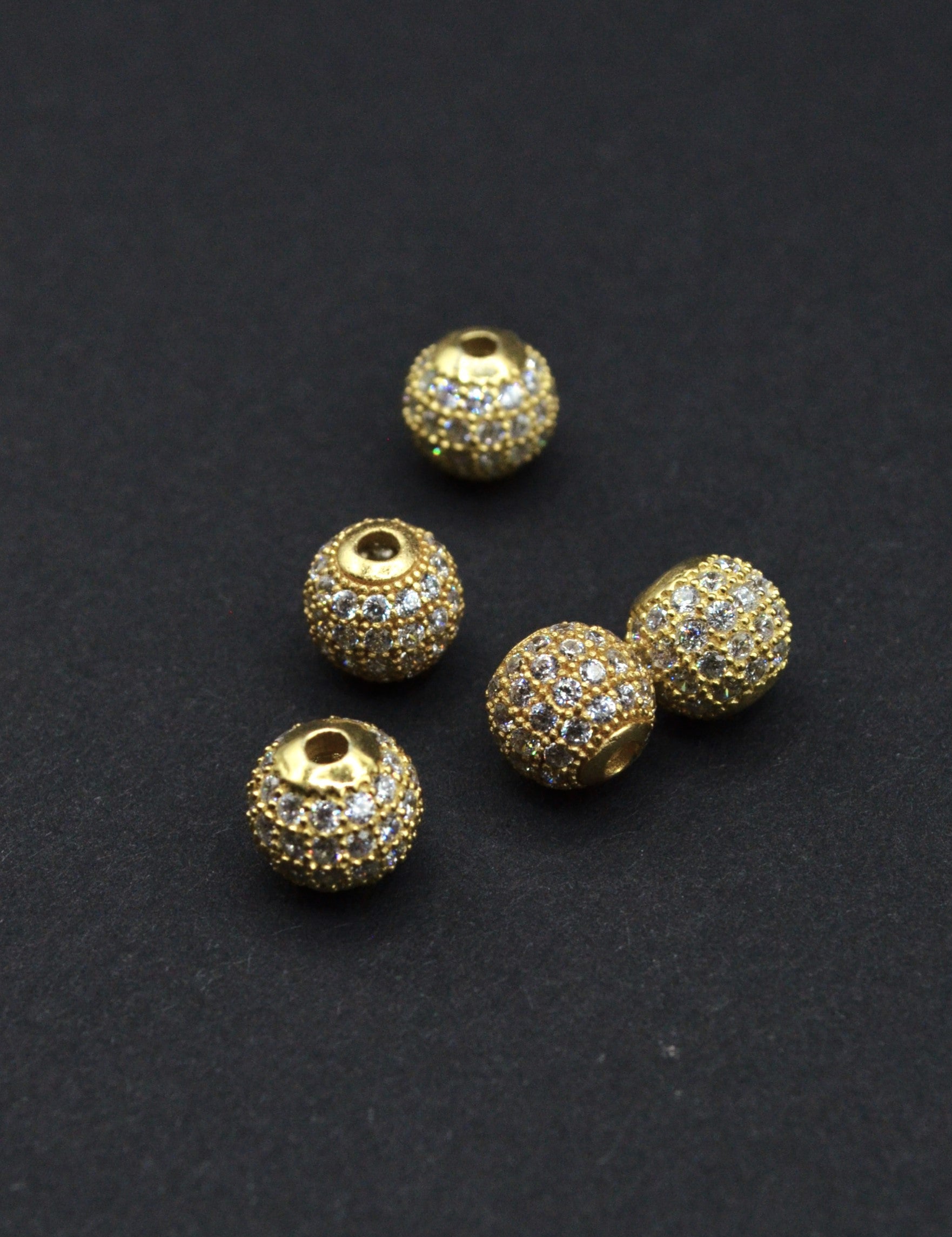 Distantiera Argint 925 Cu Pietre 8mm, Pret Pe Bucata