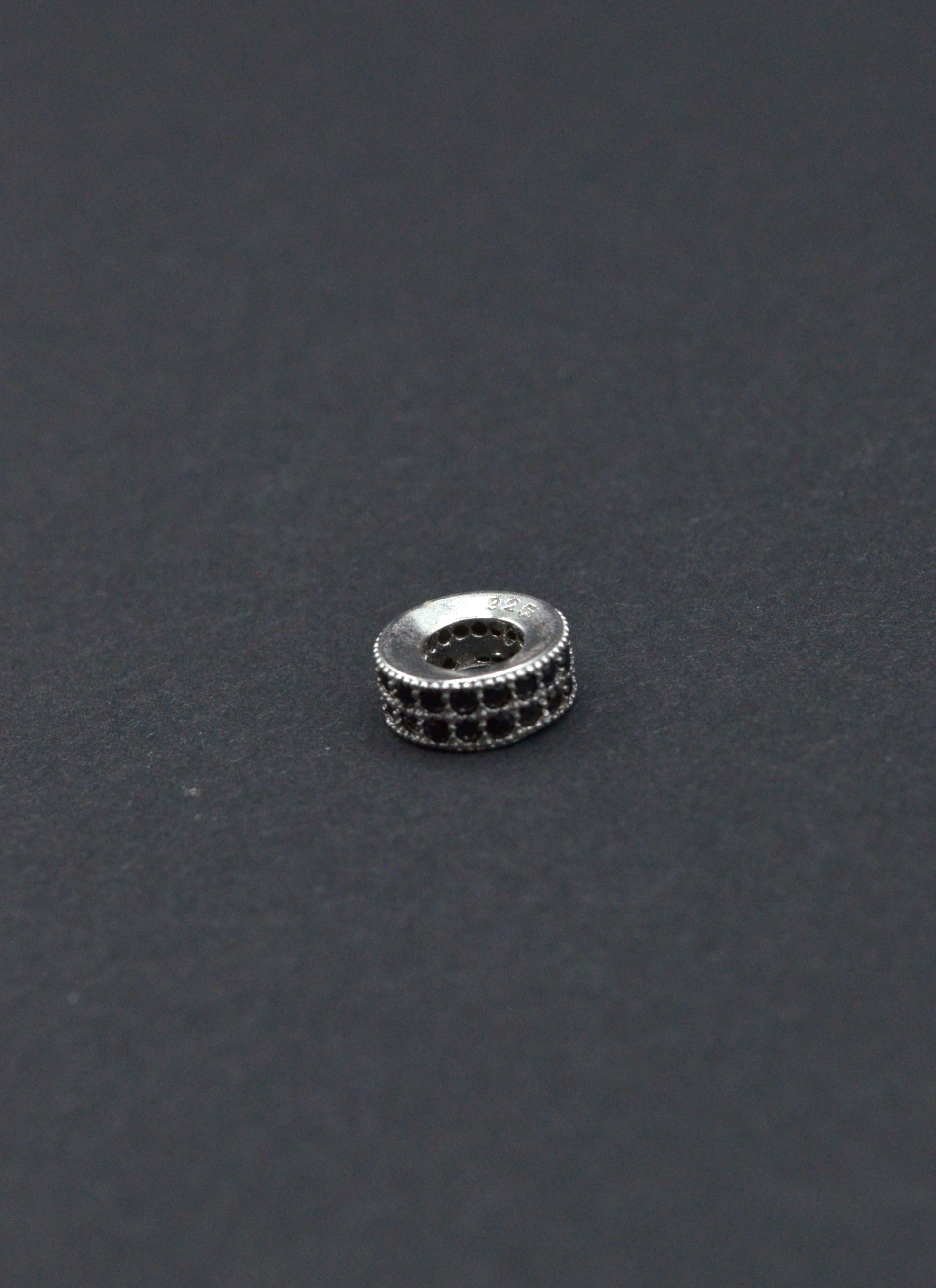 Distantiera Argint 925 Cu Pietre 4x10mm, Pret Pe Bucata