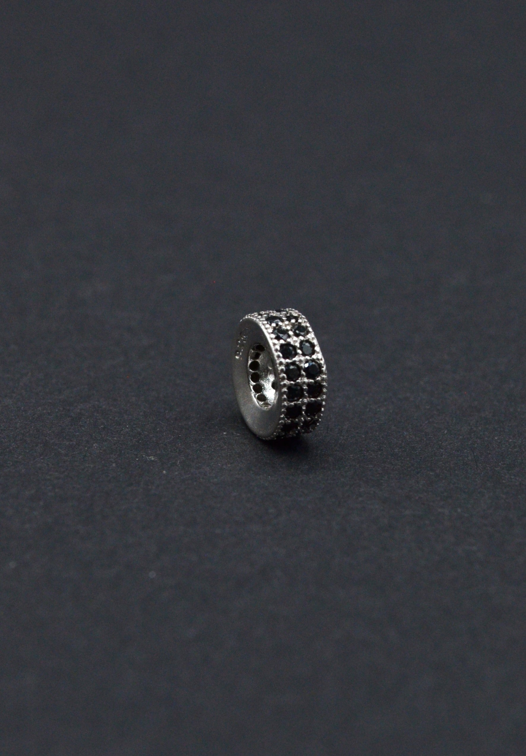Distantiera Argint 925 Cu Pietre 4x10mm, Pret Pe Bucata
