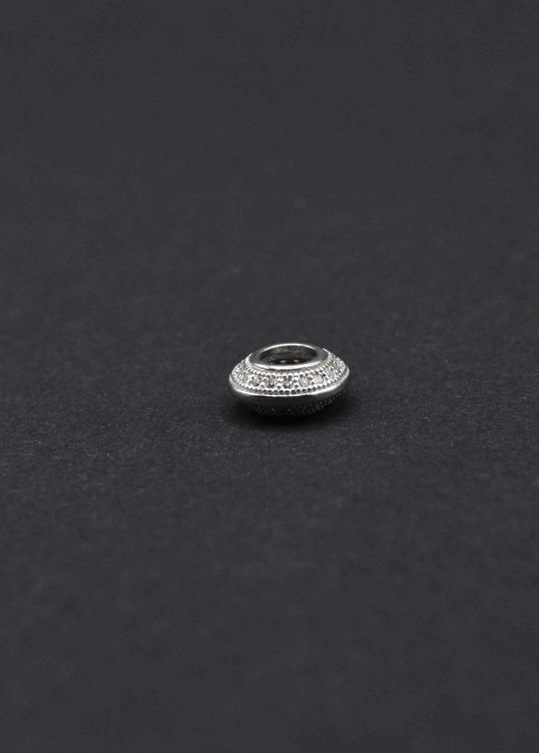 Distantiera Argint 925 Cu Pietre 4x10mm, Pret Pe Bucata
