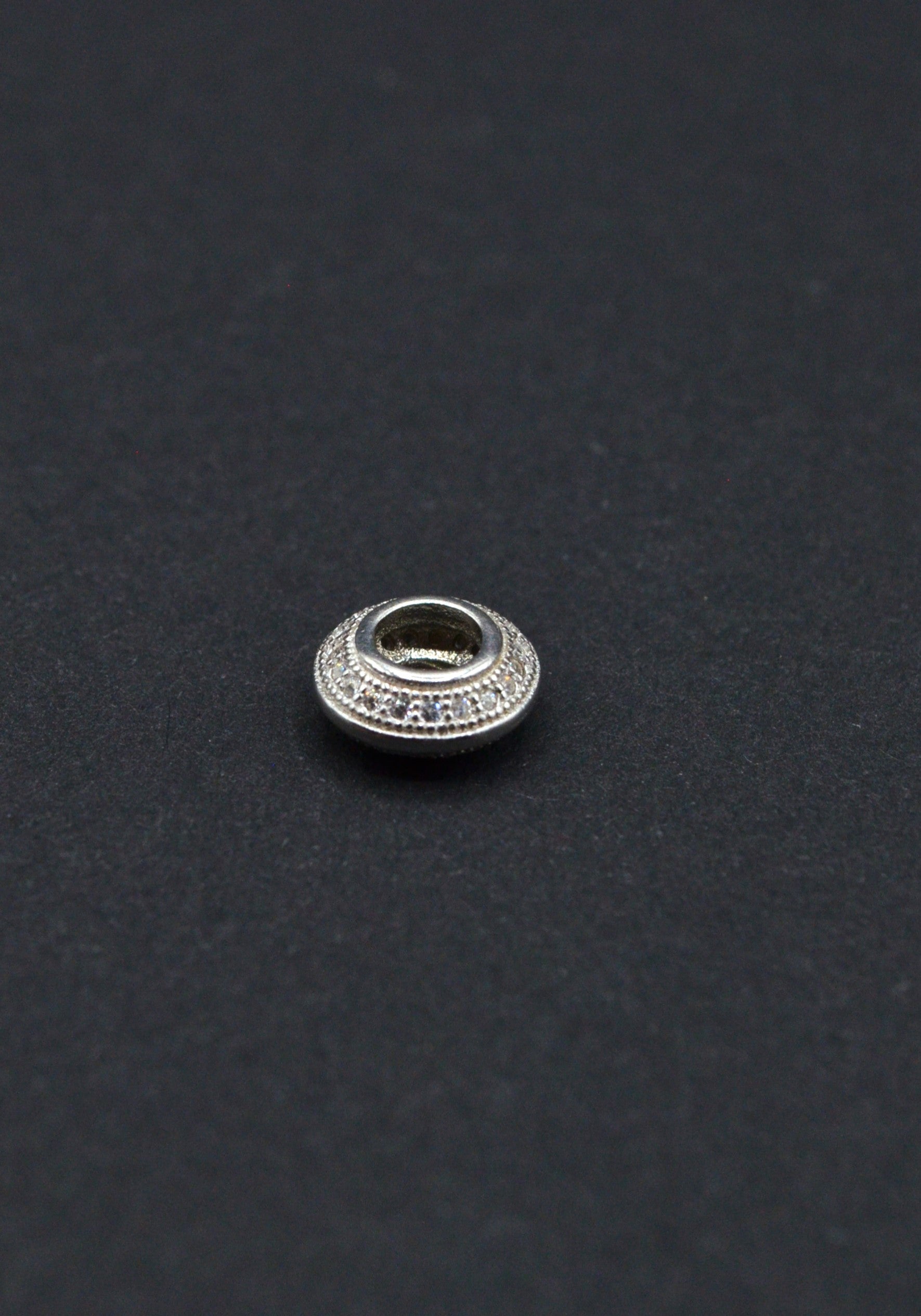 Distantiera Argint 925 Cu Pietre 4x10mm, Pret Pe Bucata