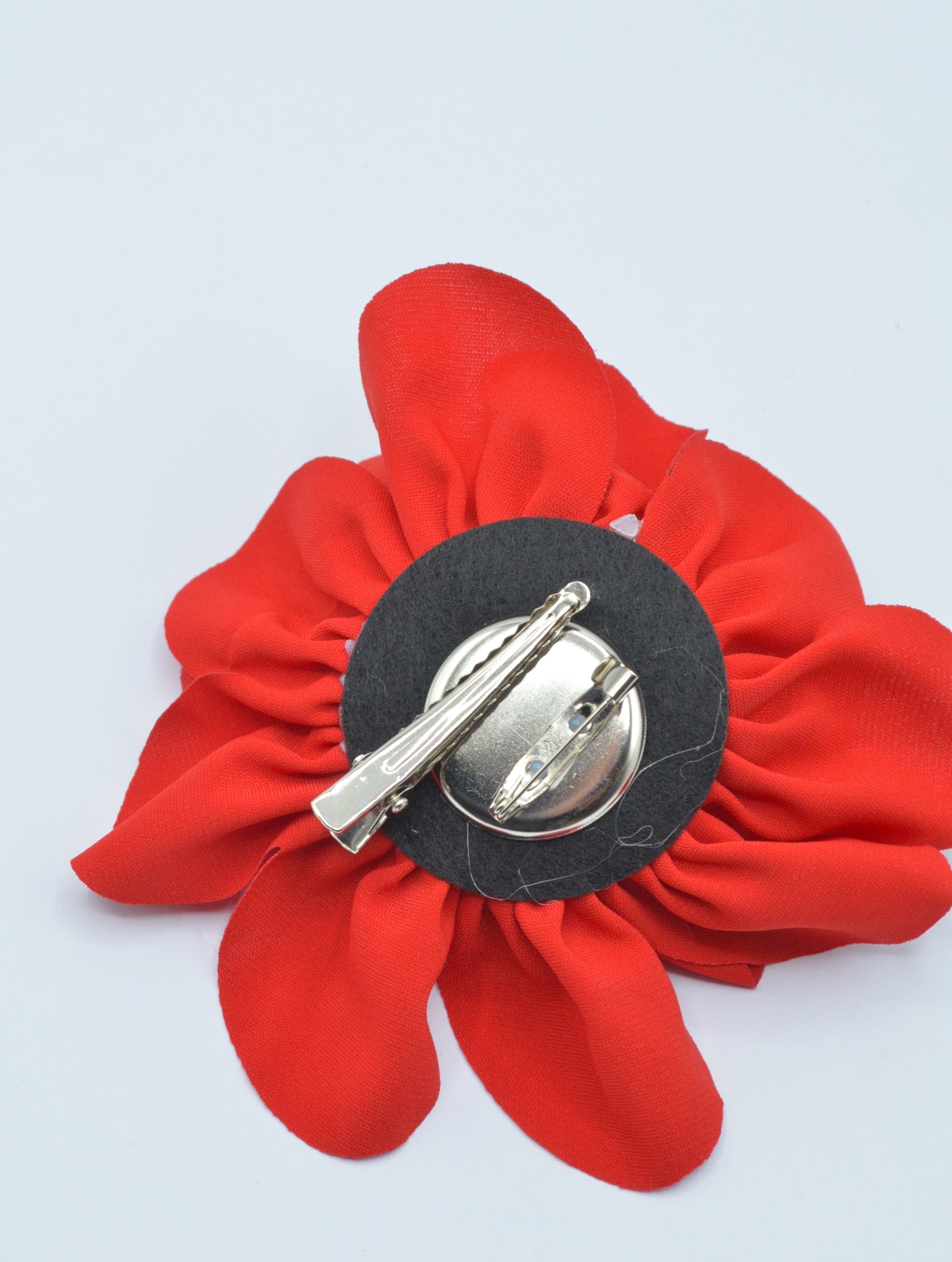 Floare Cu Clips Si Brosa 10cm