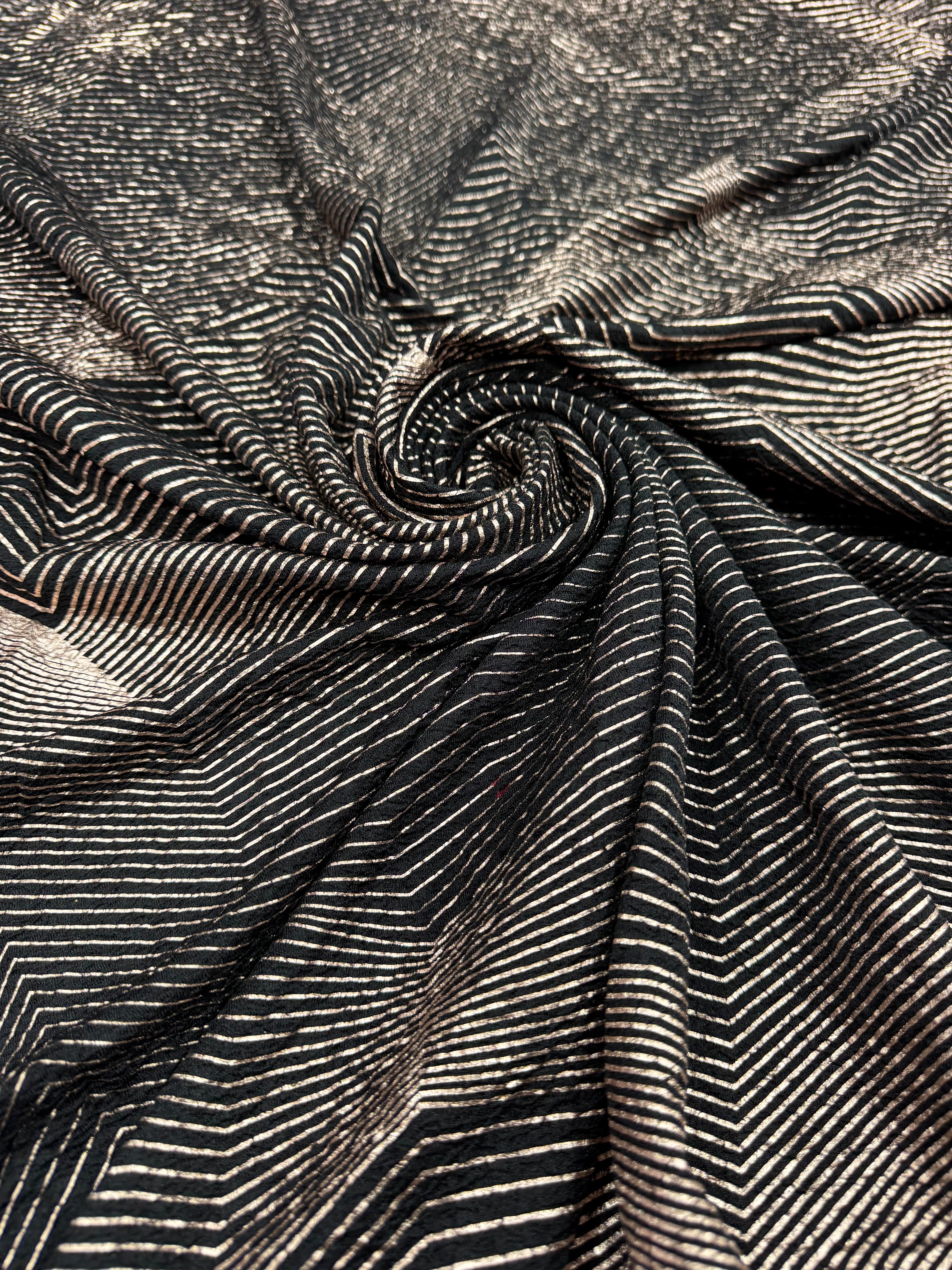 Lurex negru cu auriu