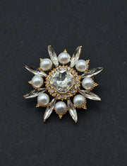 Brosa Pietre Si Perle 4cm