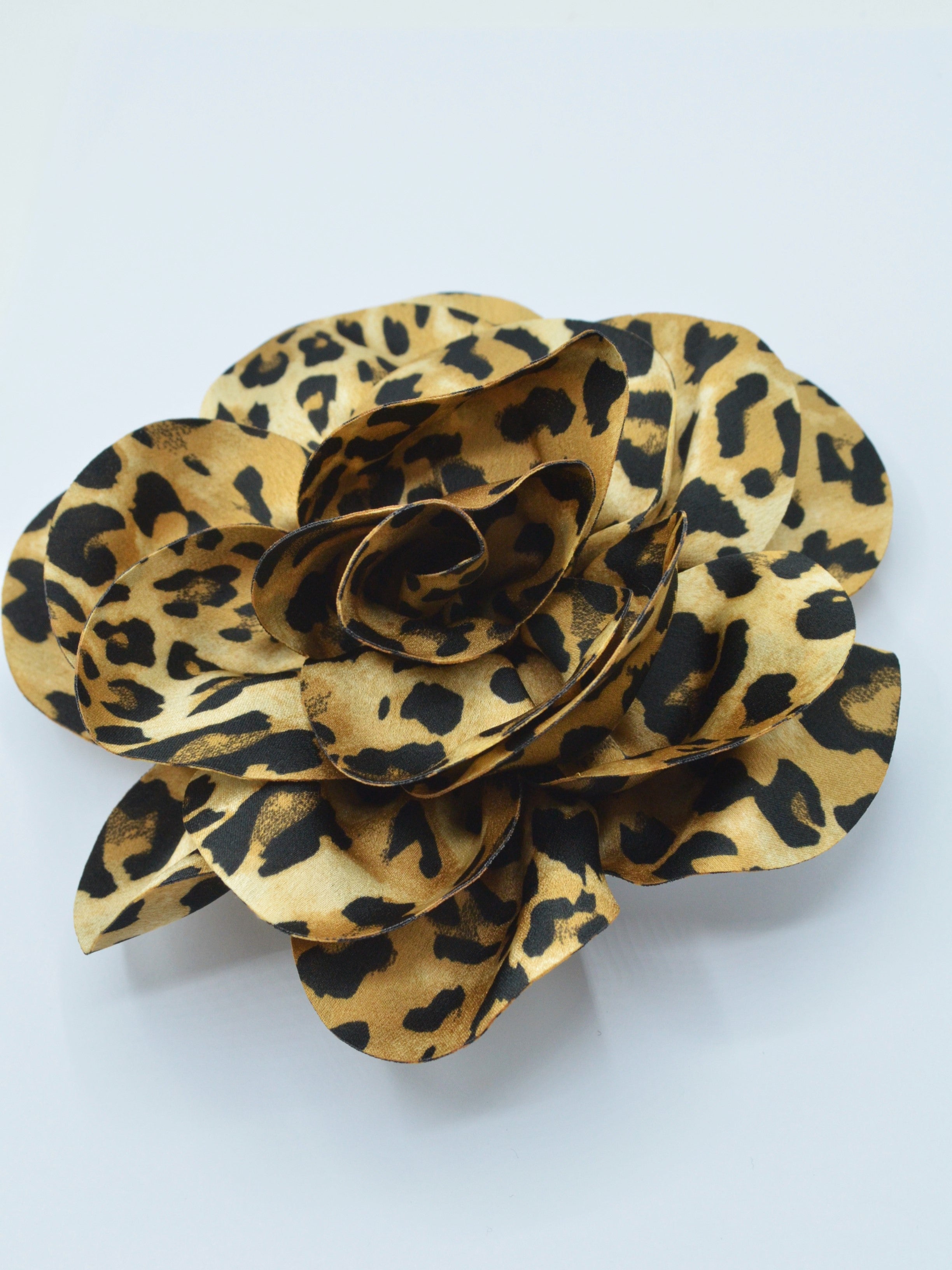 Floare Din Matase Animal Print 15cm