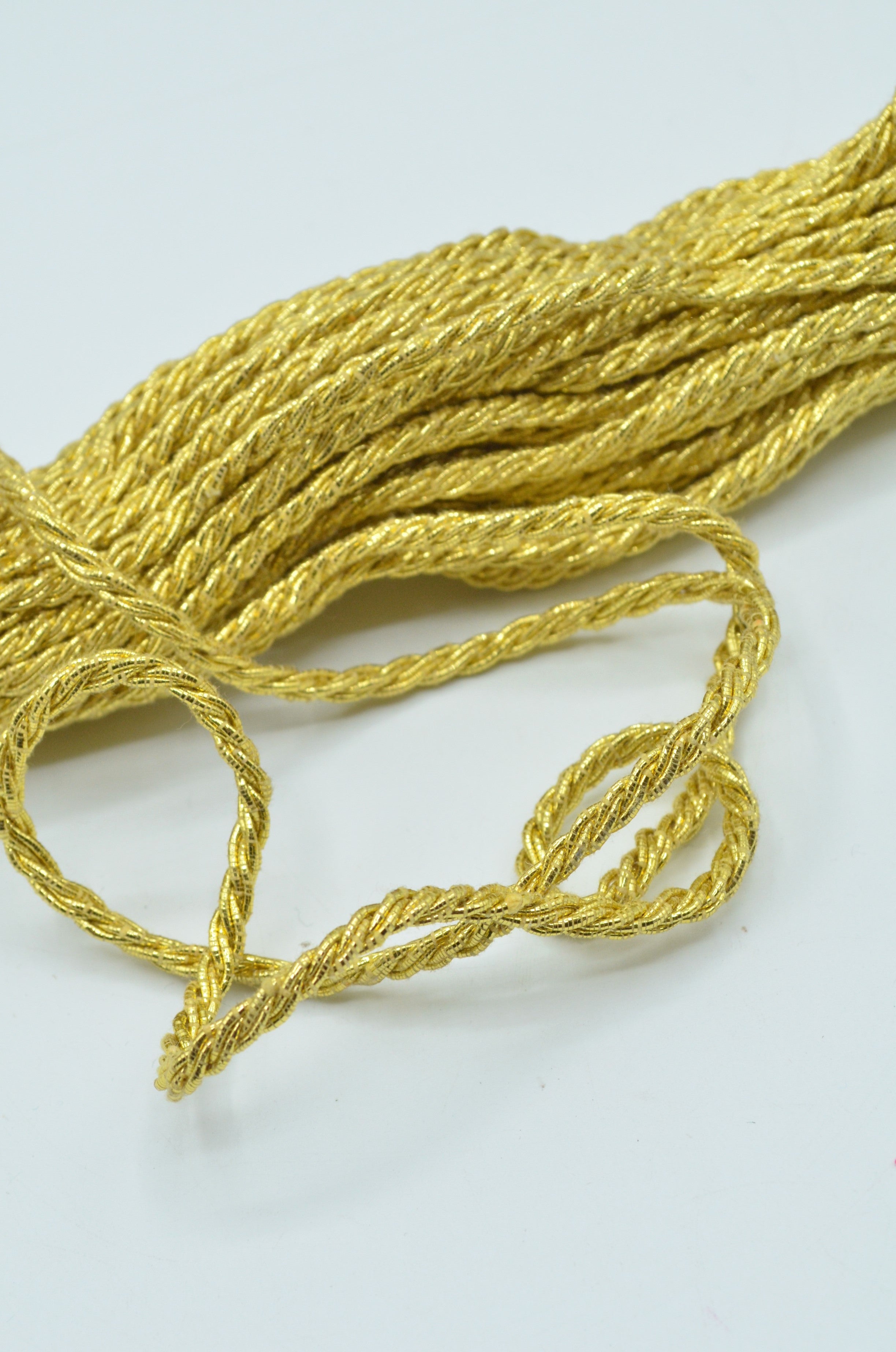 Snur Rasucit 3mm, Auriu