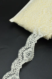 Dantela Elastica 4cm, Crem