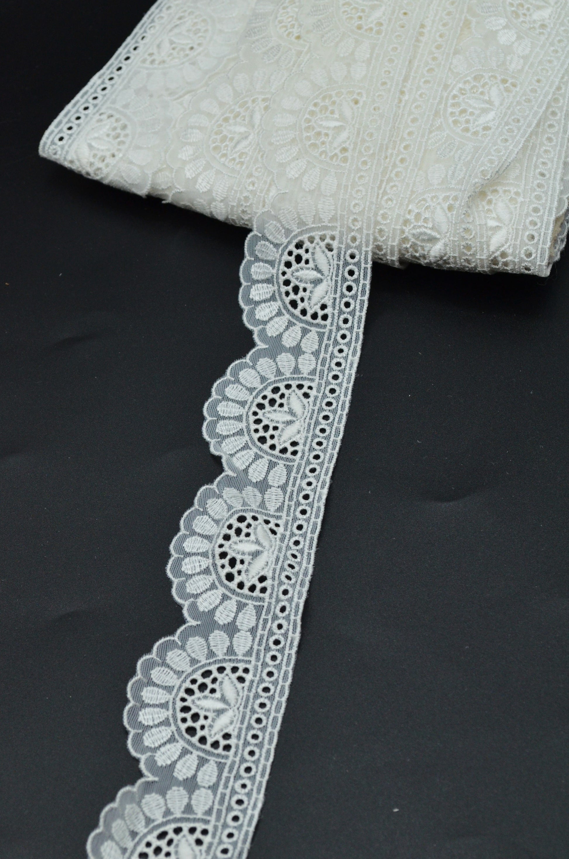 Dantela 4.40cm, Ivoire