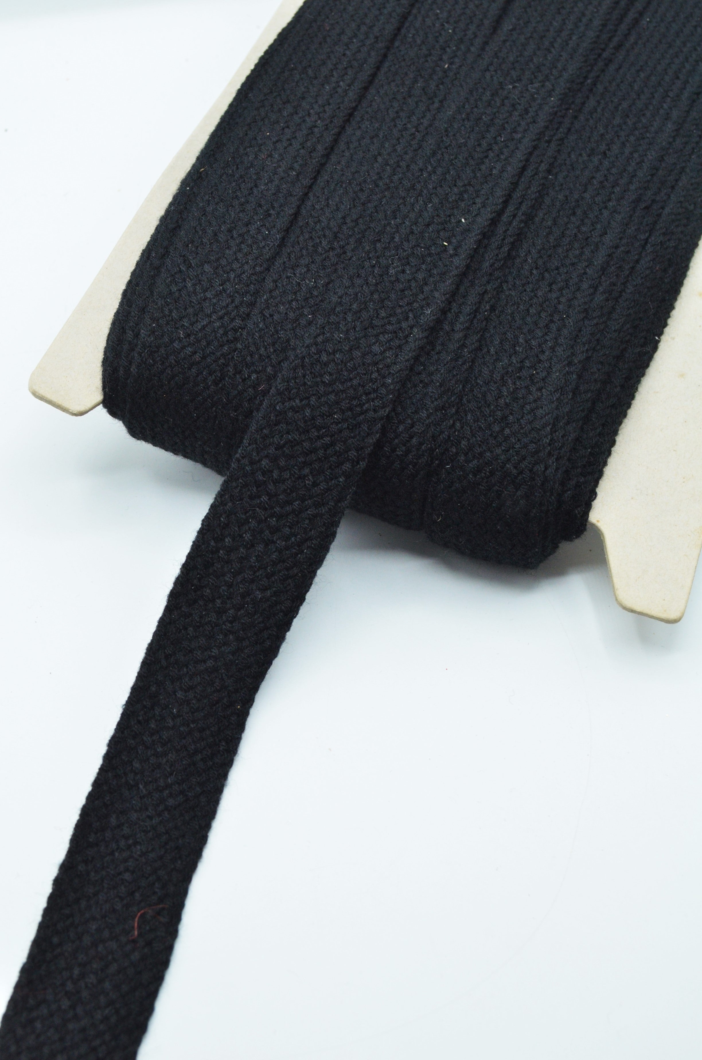 Siret Gros Din Tricot, 3.50cm, Negru