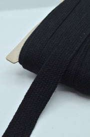 Siret Gros Din Tricot, 3.50cm, Negru