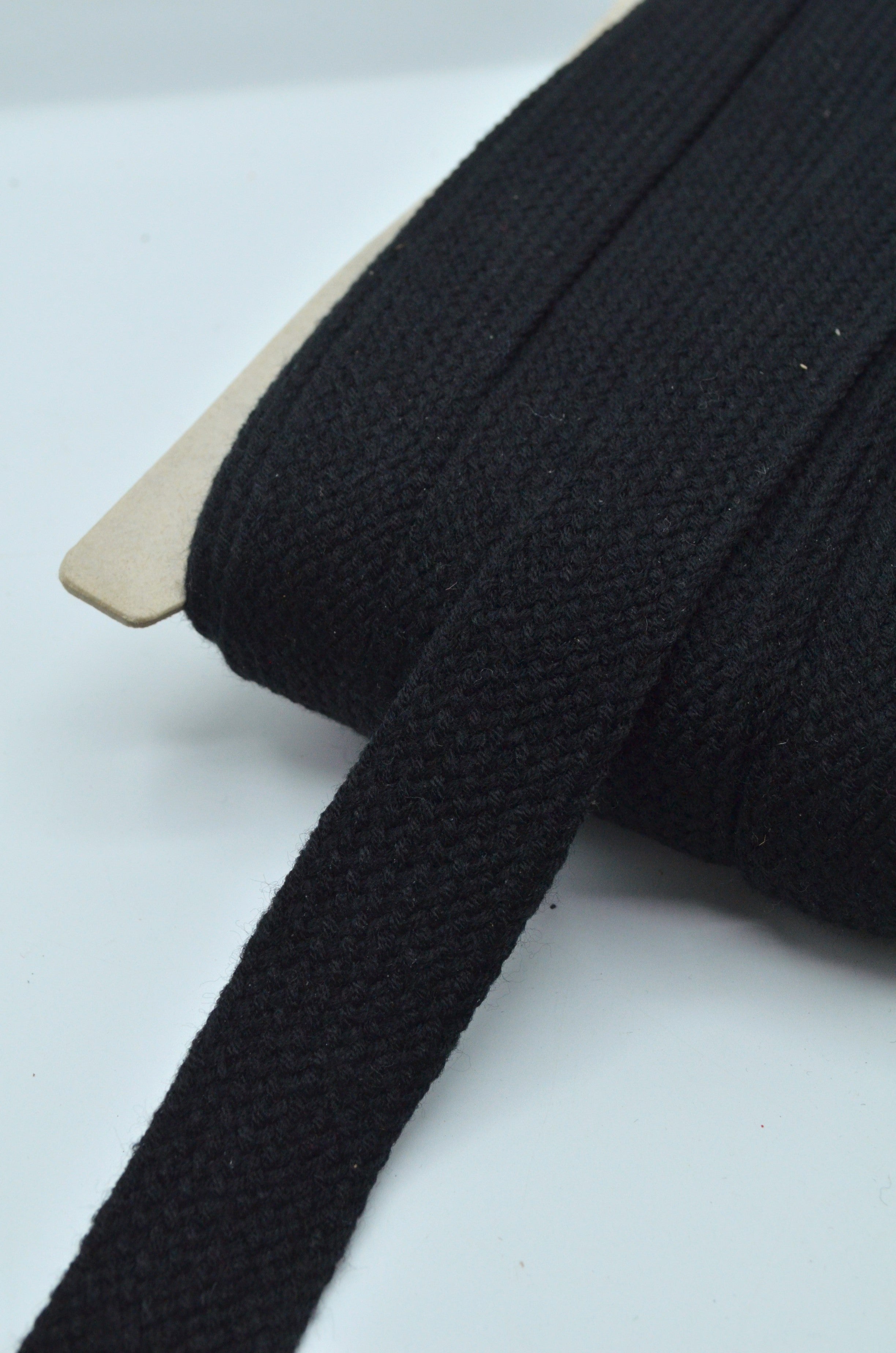 Siret Gros Din Tricot, 3.50cm, Negru