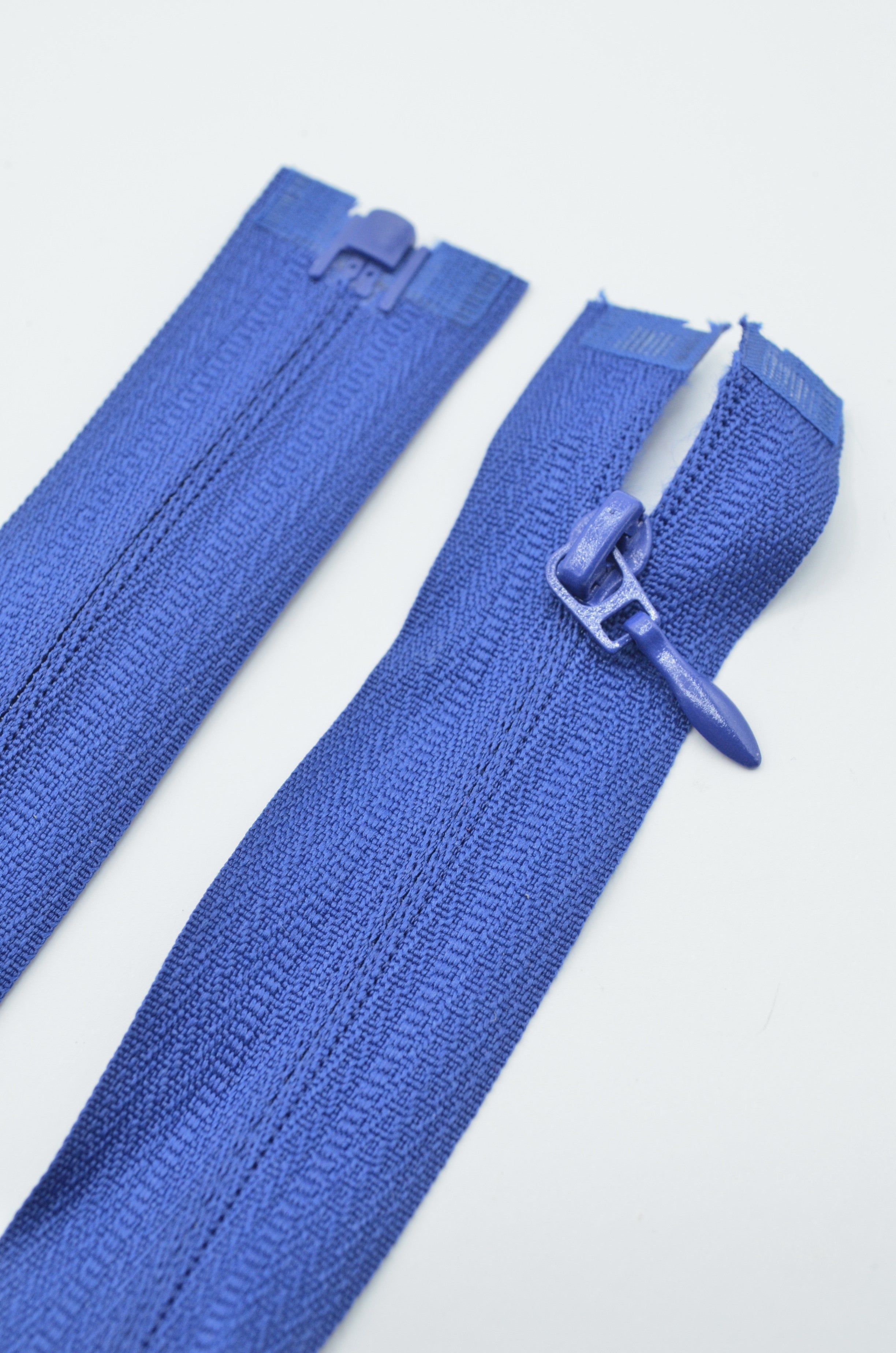 Fermoar Ascuns Pe Panza Detasabil, 60cm, Albastru