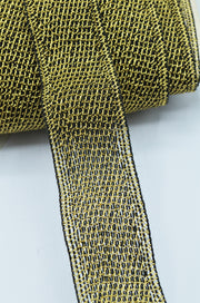 Pasmanterie Plasa Negru Cu Auriu 5cm