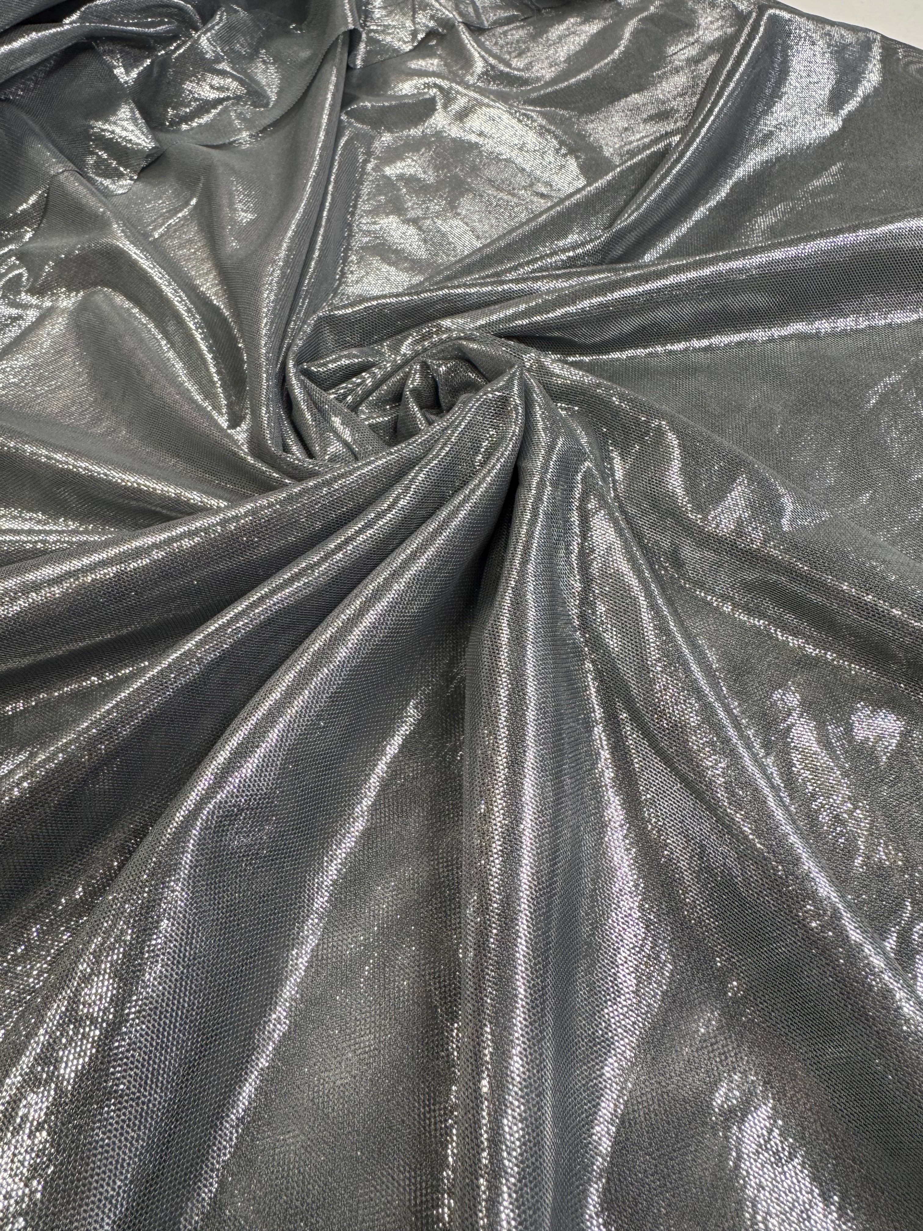 Tull Elastic Metalizat - Gri