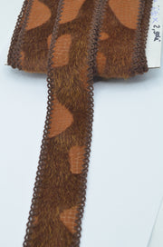 Pasmanterie Cu Blana Artificiala Maro  4.50cm Latime