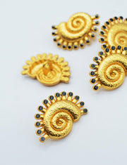 Nasturi Metalici Aurii 15x22mm