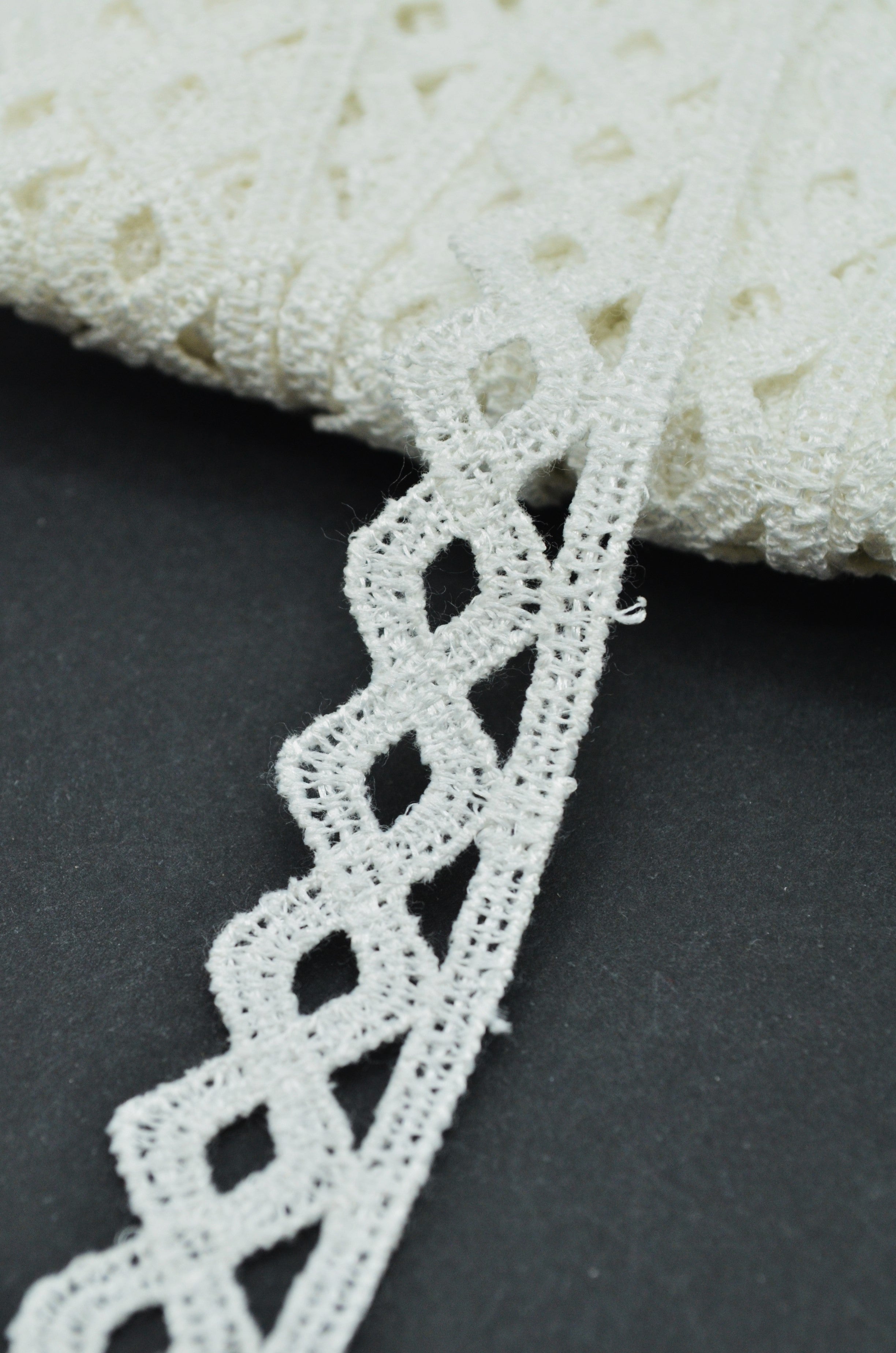 Dantela Fina 17mm, Ivoire