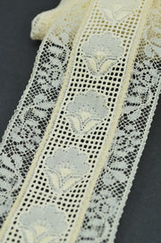 Dantela De Bumbac Si Poliester Bej, 5cm