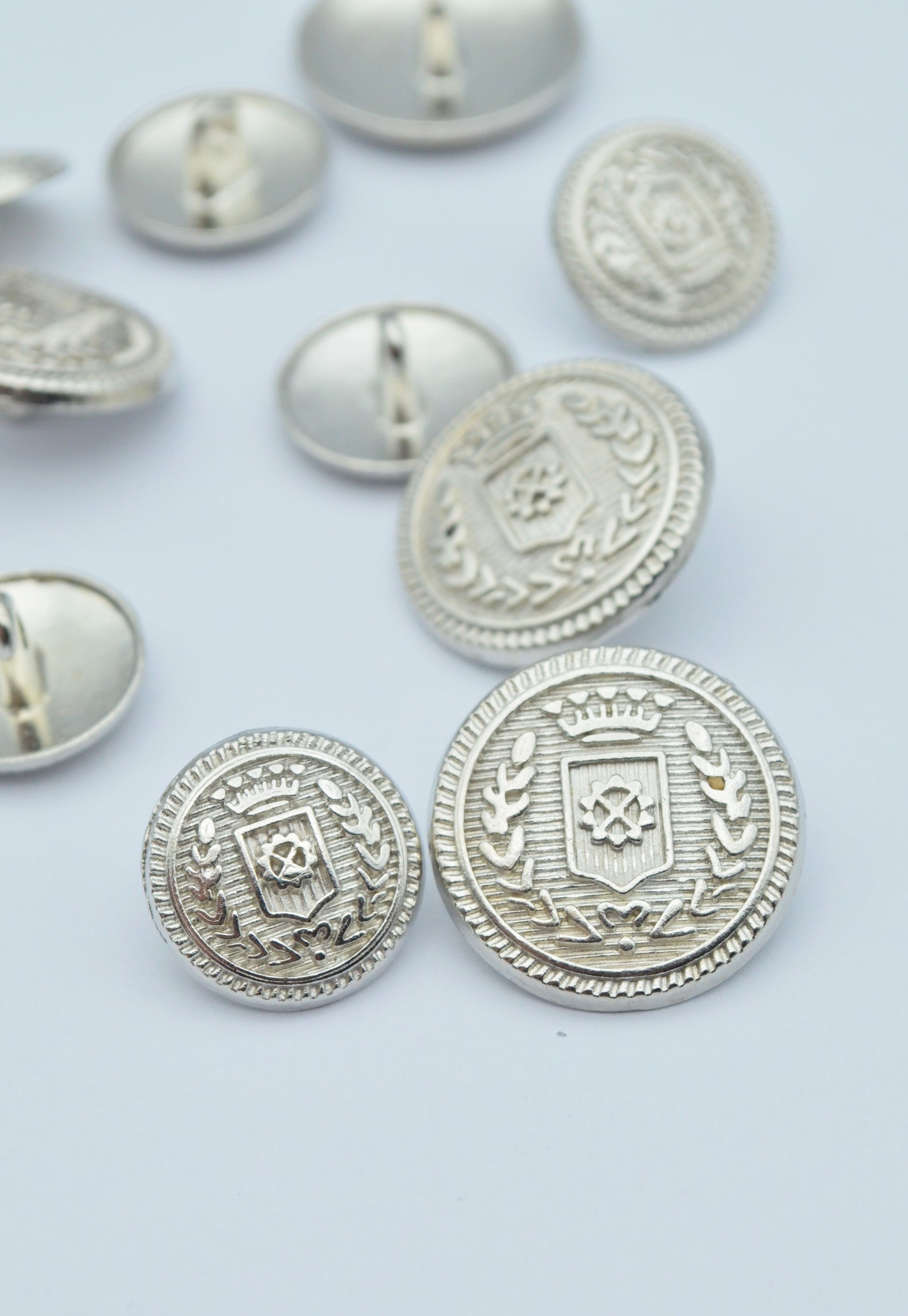 Nasturi Metalici Argintii