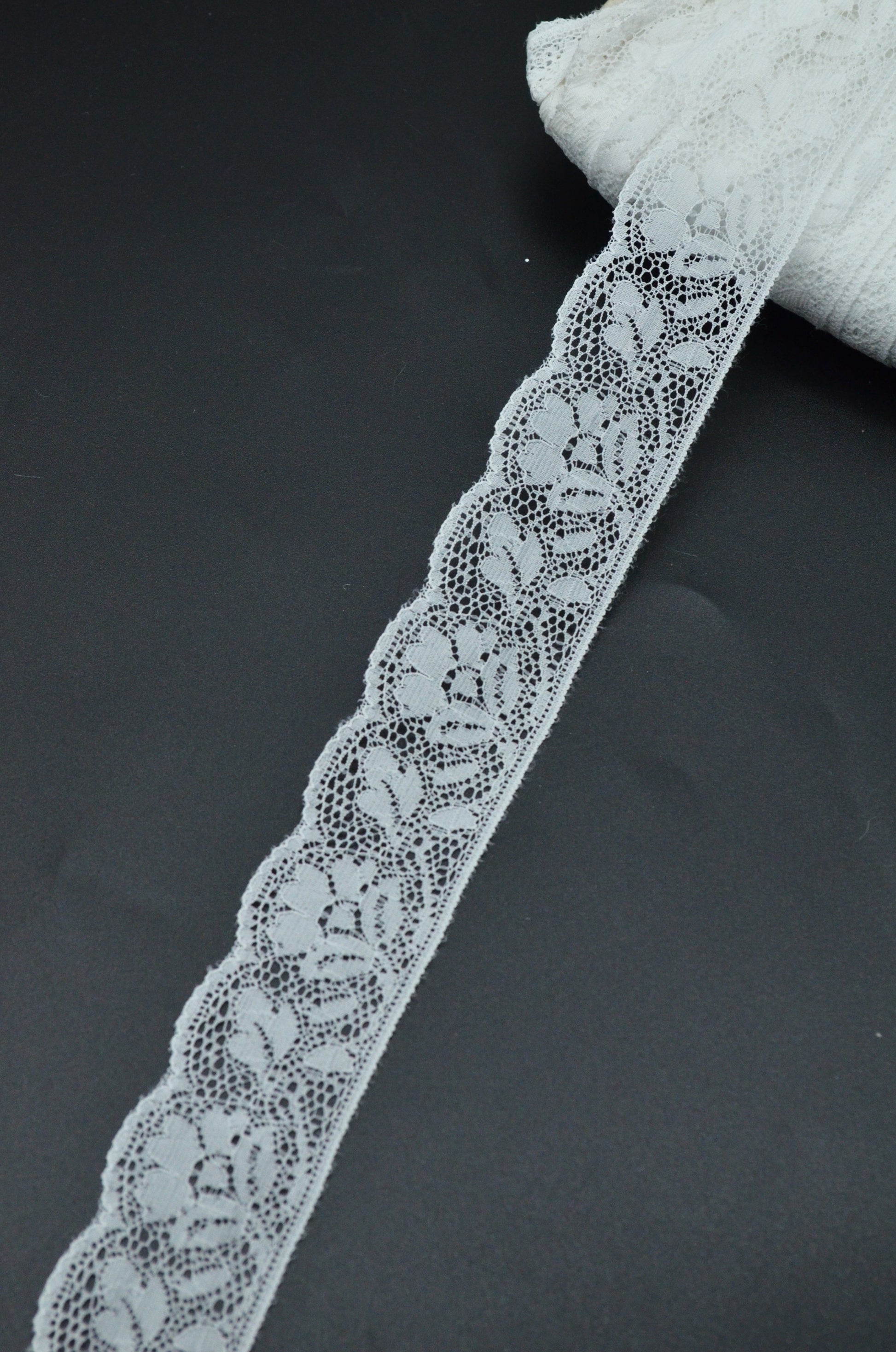 Dantela 3.50cm, Alb