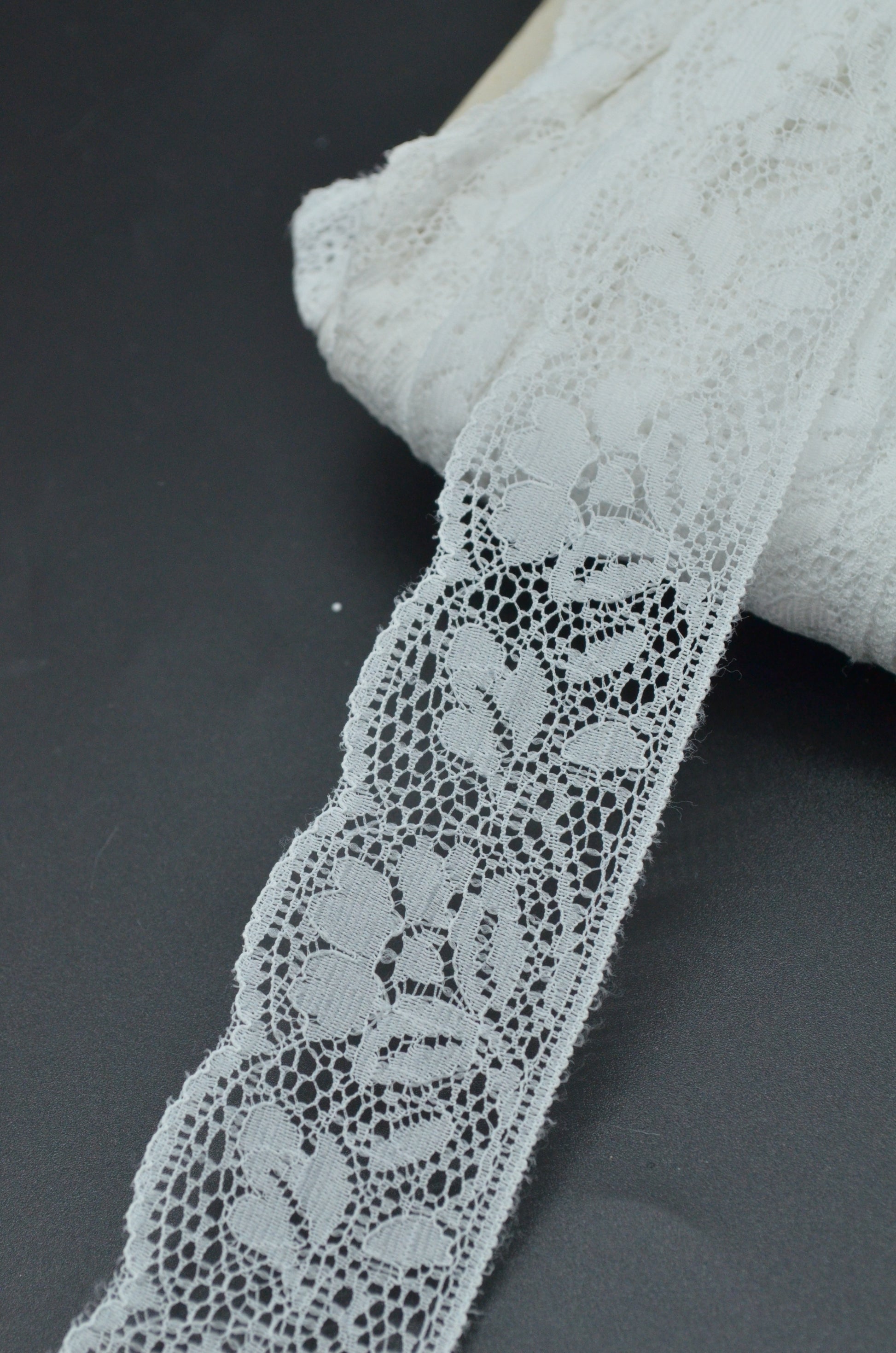 Dantela 3.50cm, Alb