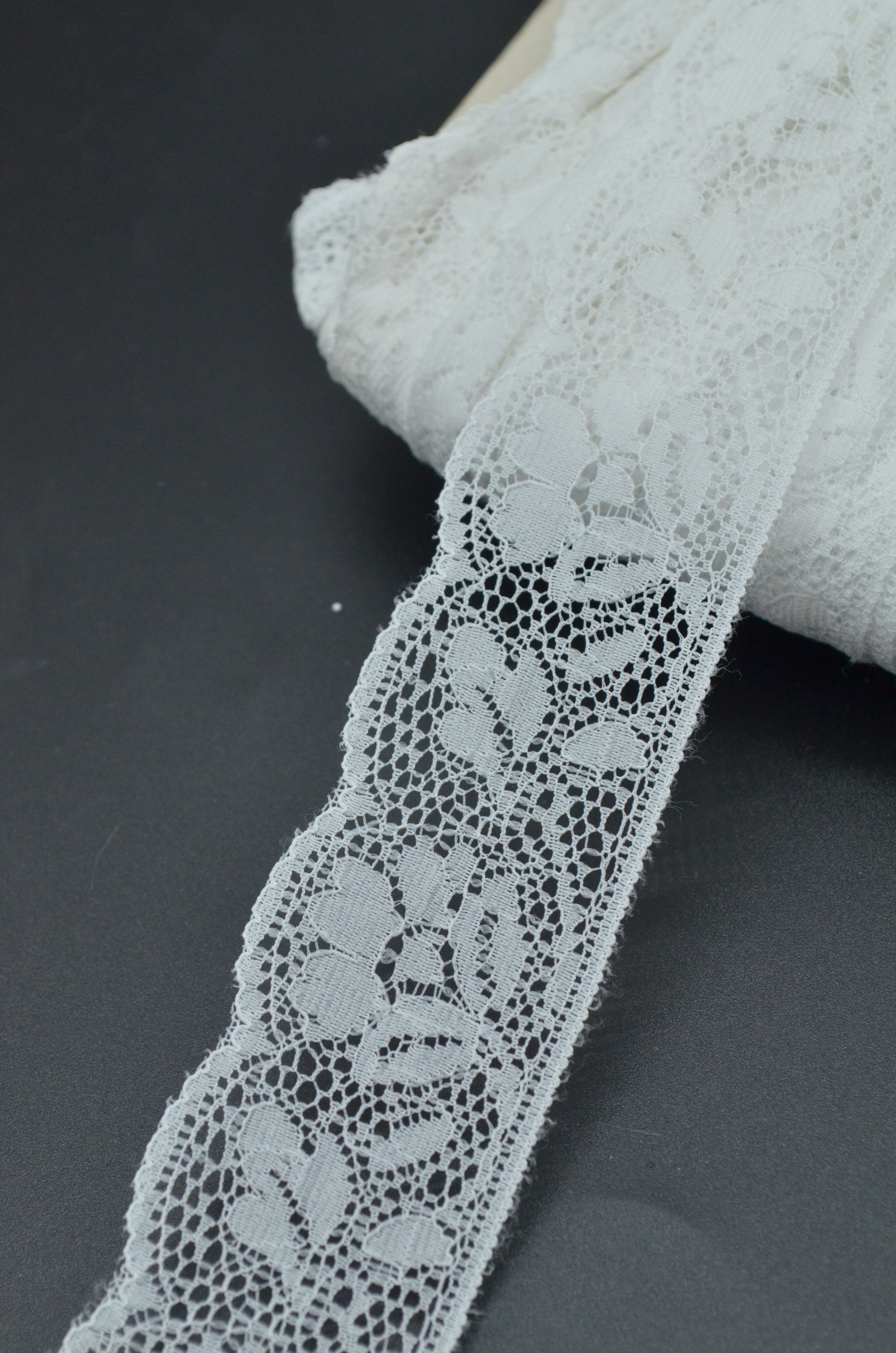 Dantela 3.50cm, Alb