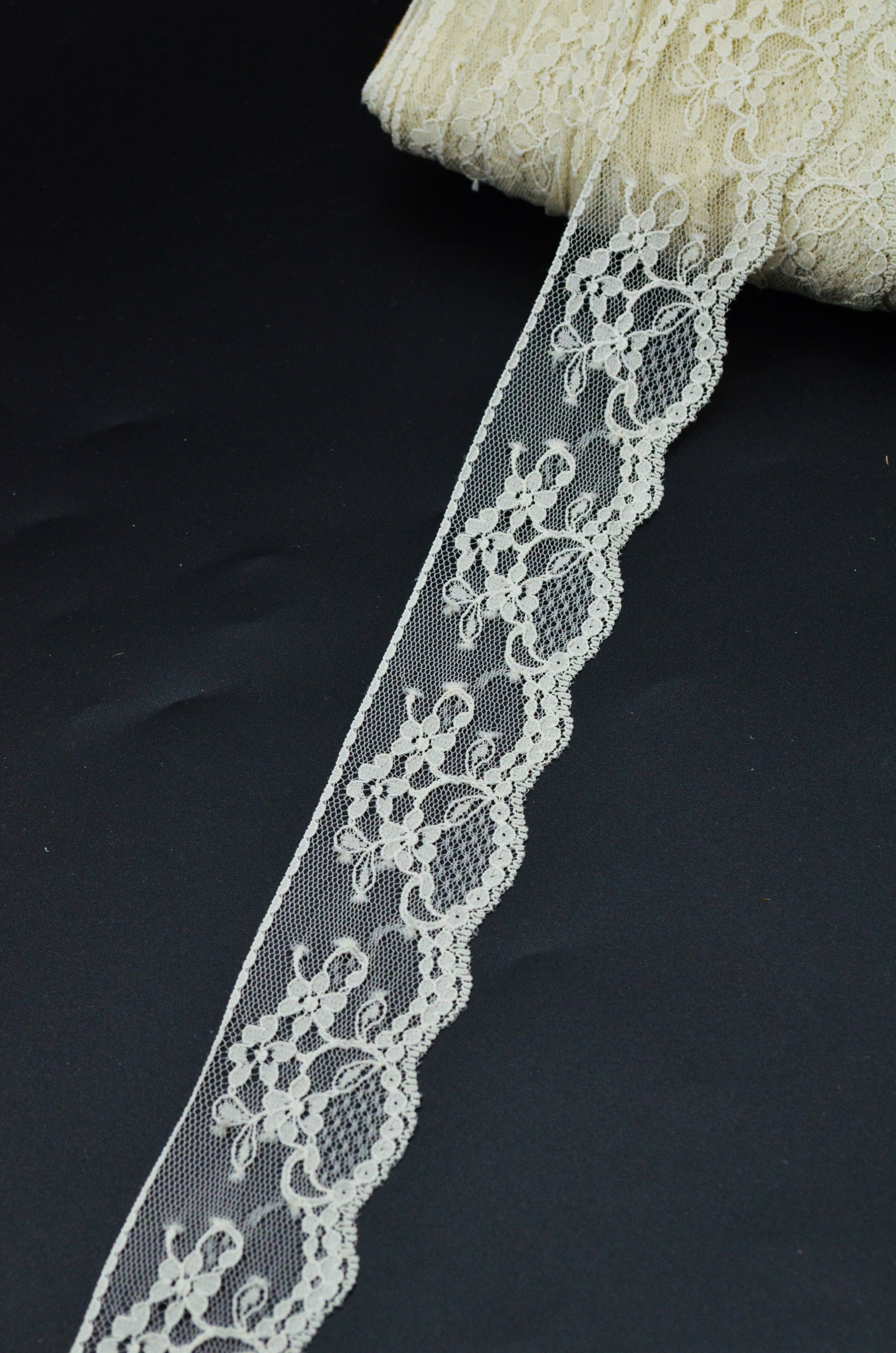 Dantela 4cm, Crem