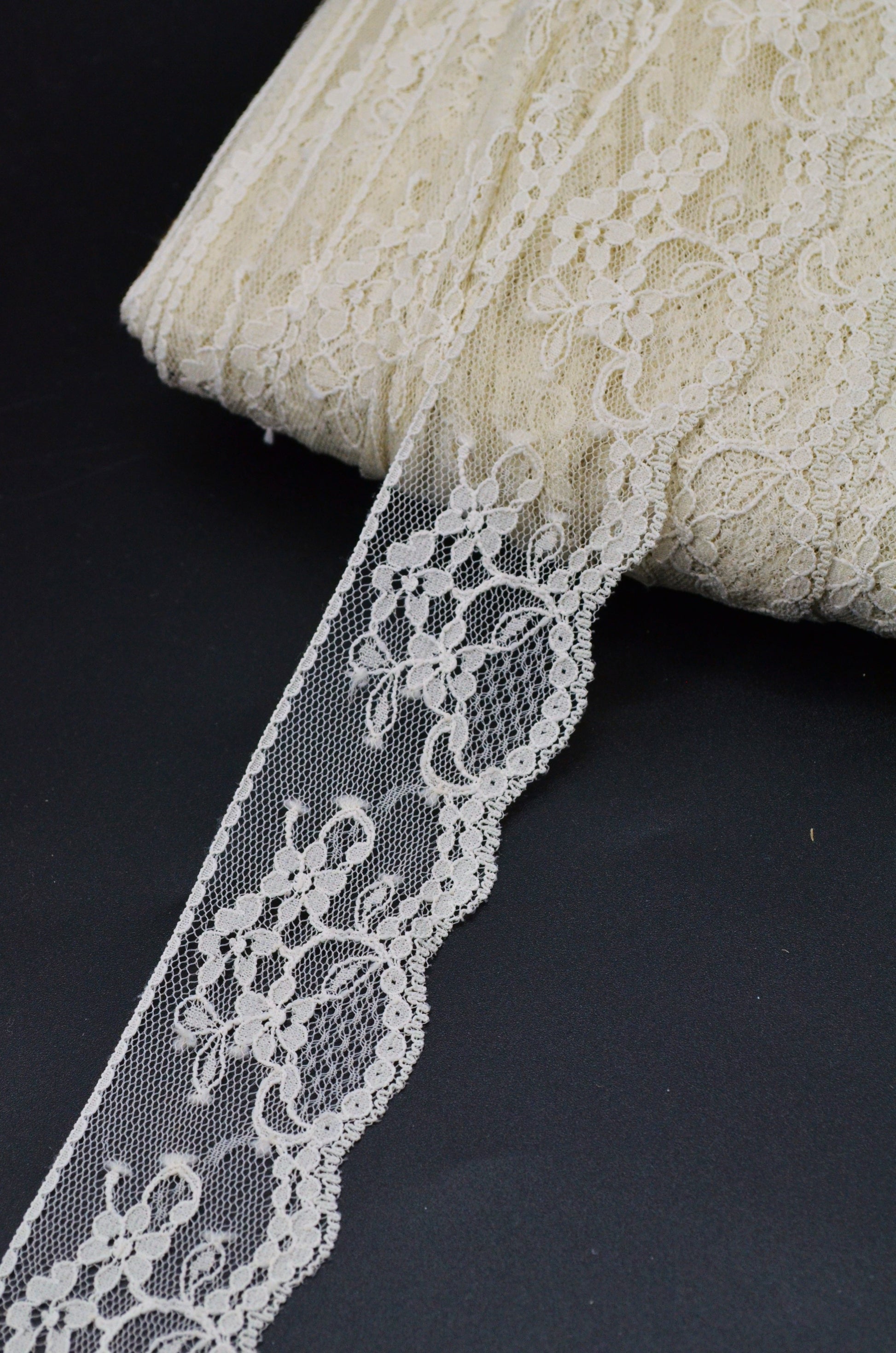 Dantela 4cm, Crem