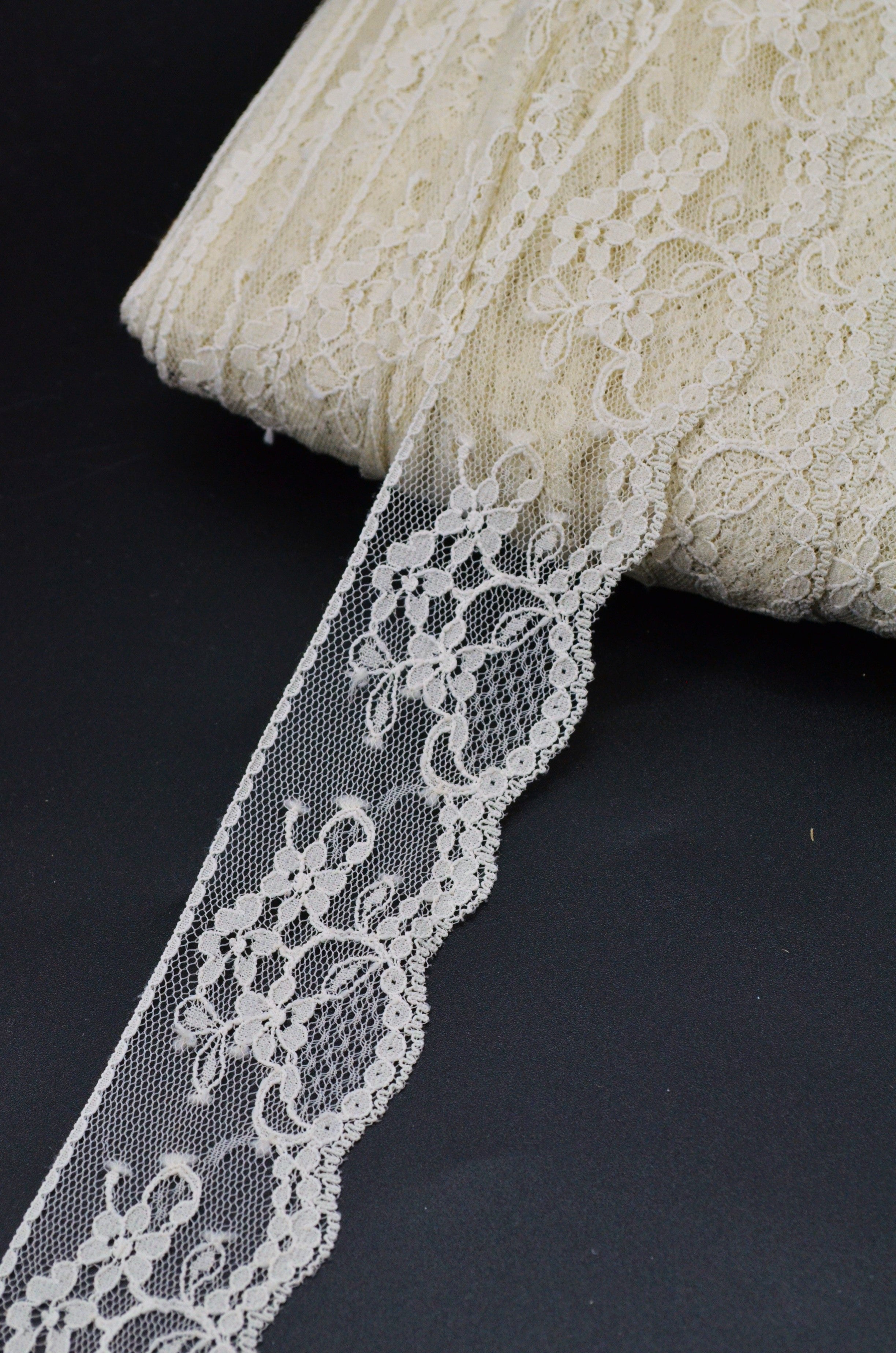 Dantela 4cm, Crem