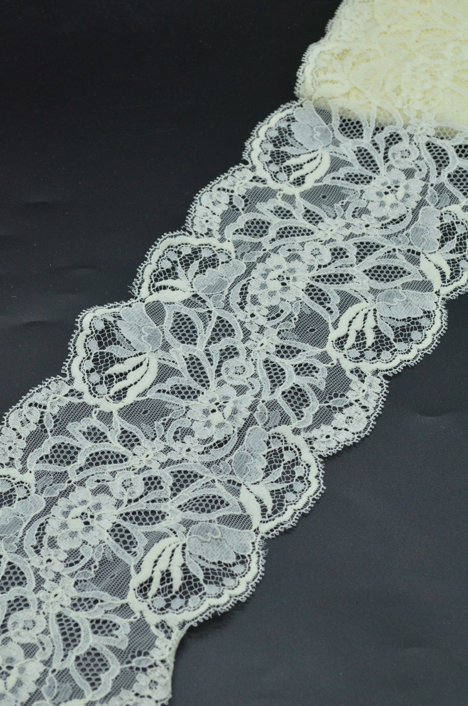 Dantela Elastica 13cm, Crem