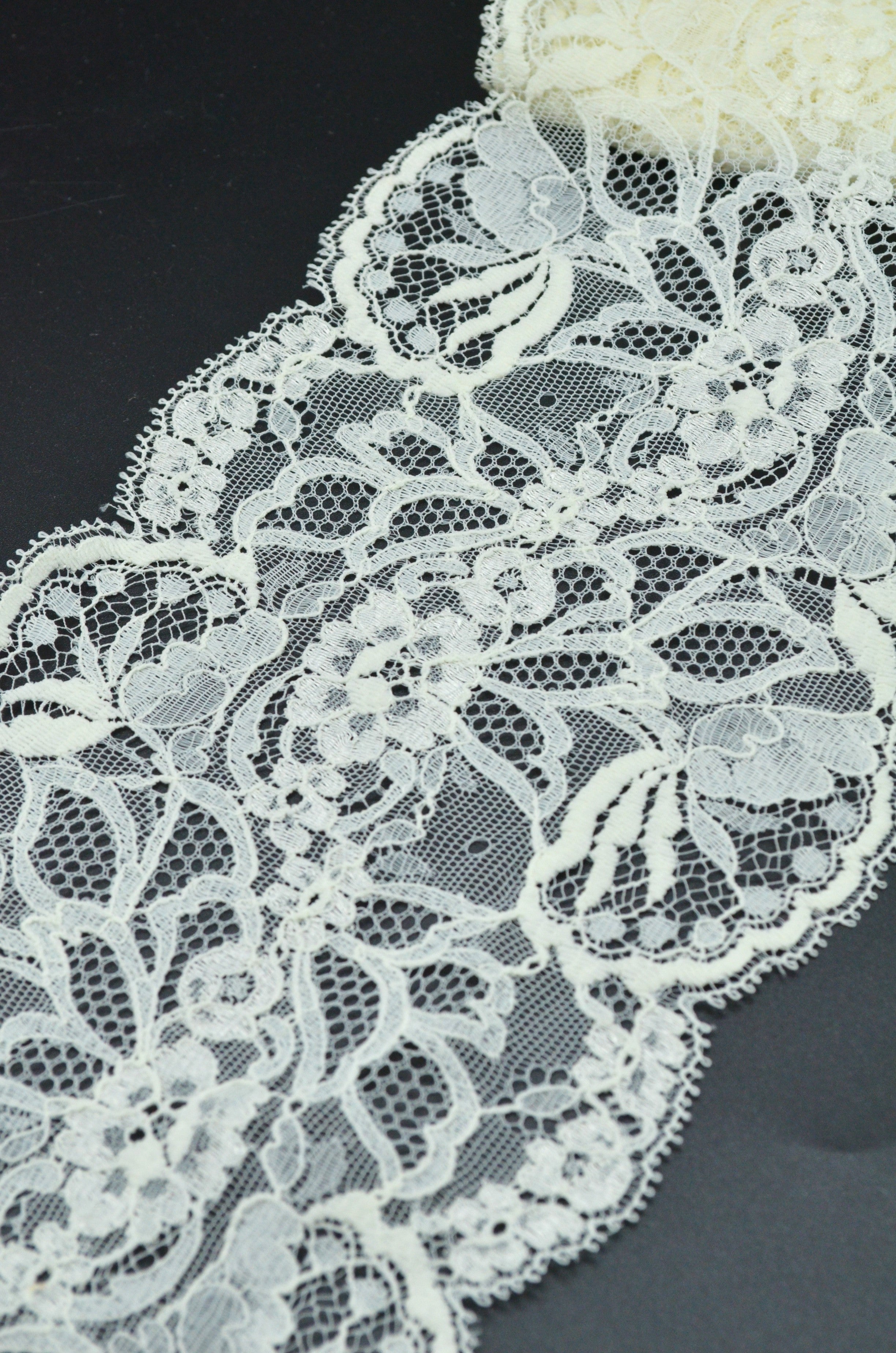 Dantela Elastica 13cm, Crem