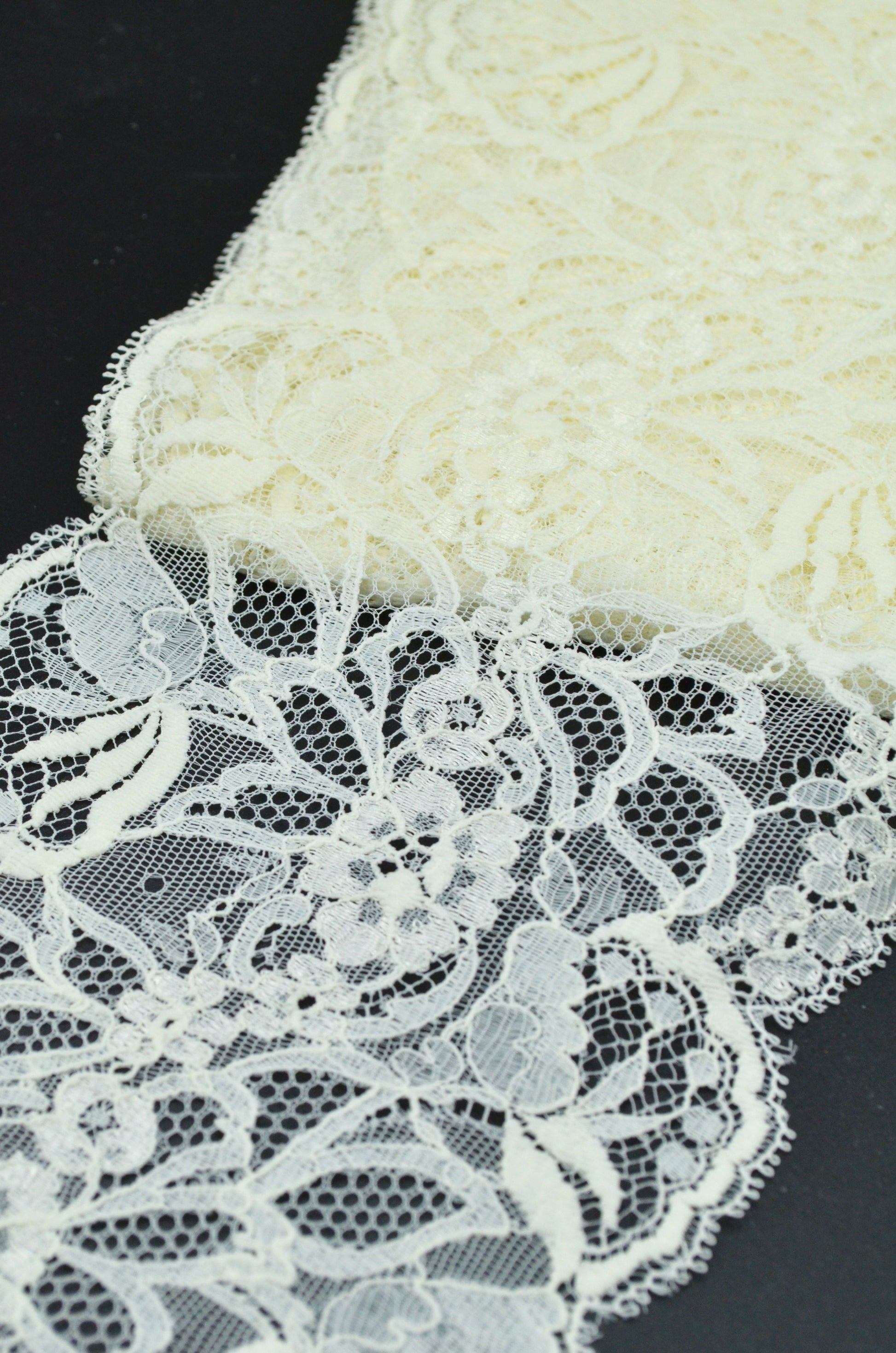 Dantela Elastica 13cm, Crem
