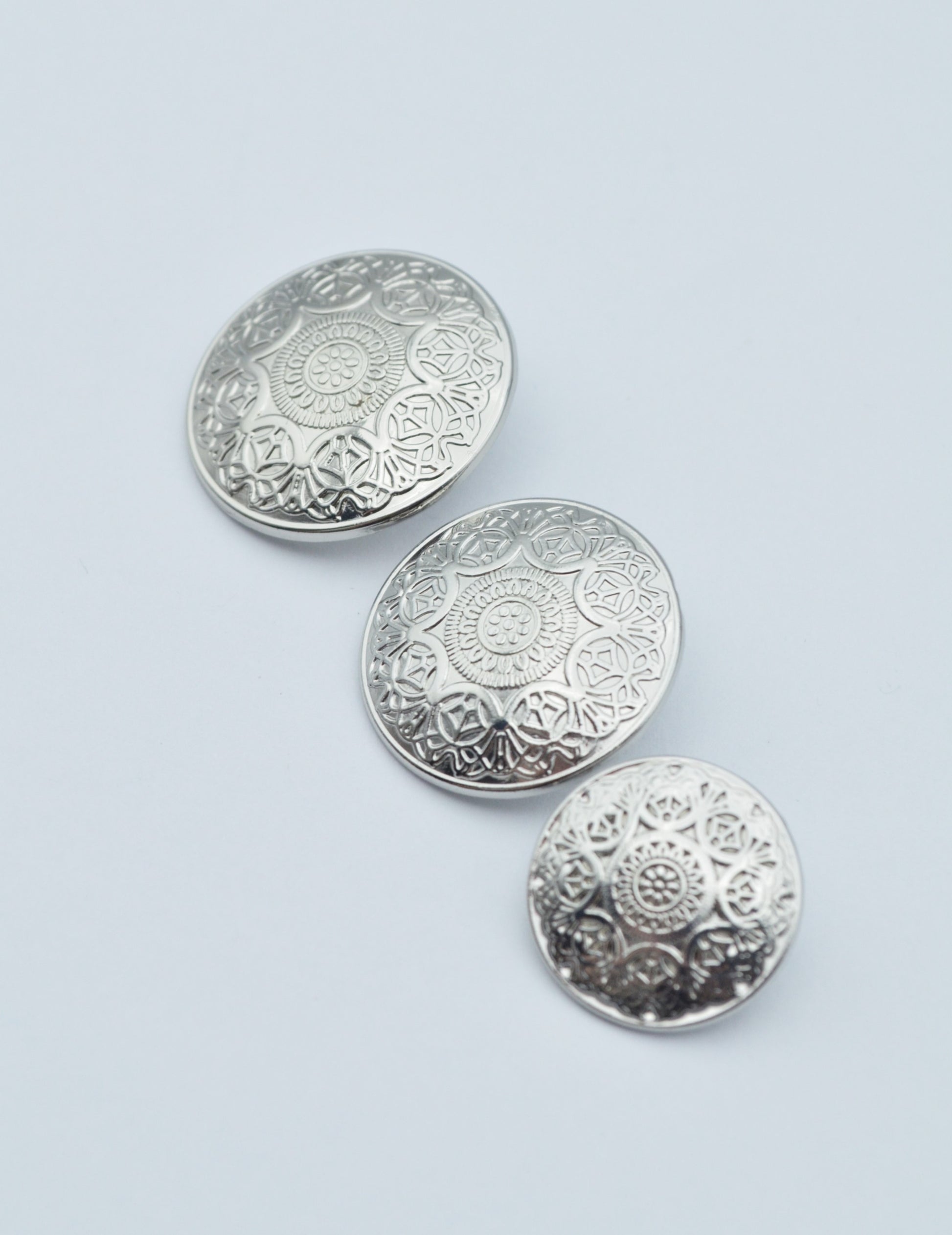 Nasturi Metalici Argintii