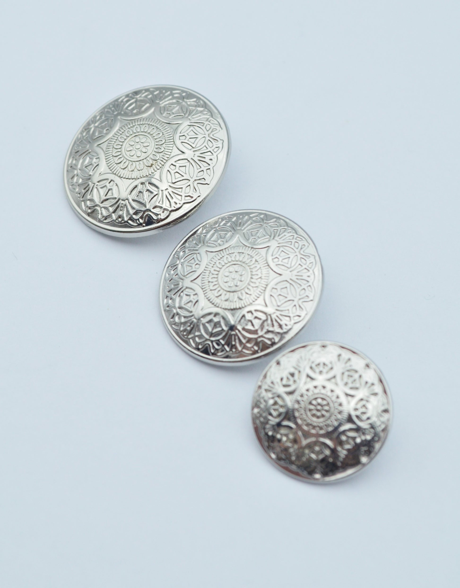 Nasturi Metalici Argintii