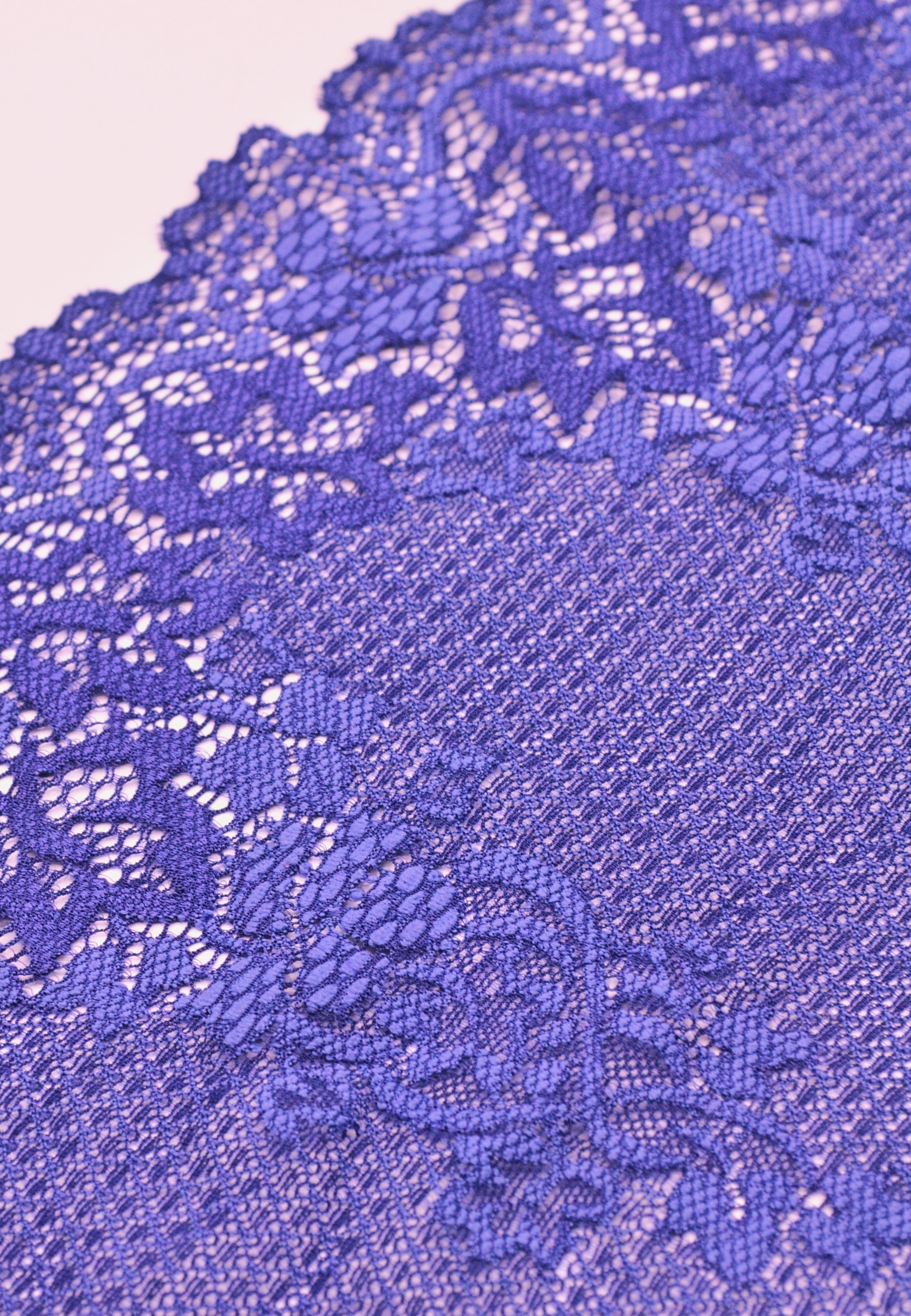 Dantela Elastica 20cm, Indigo