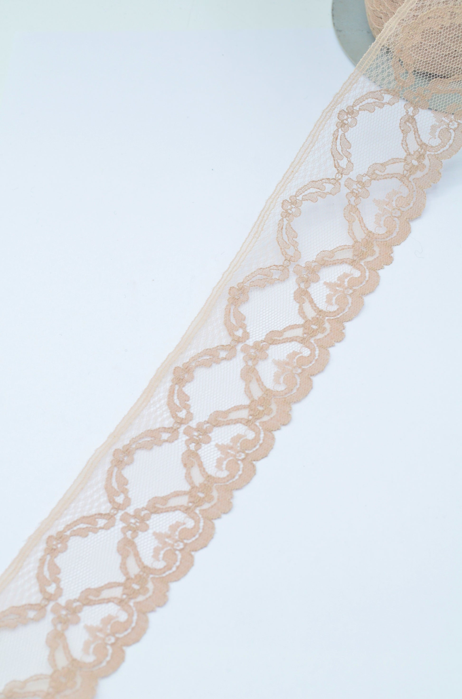 Dantela 4.50cm, Roz Pudra